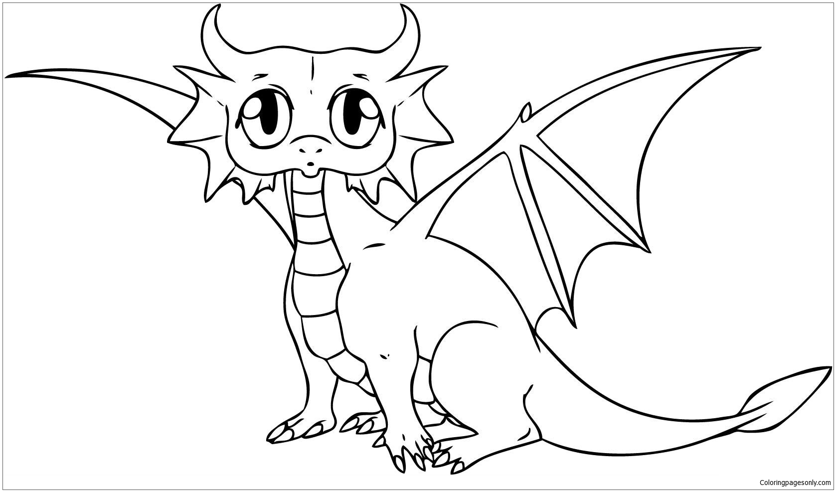 Shining dragon coloring book