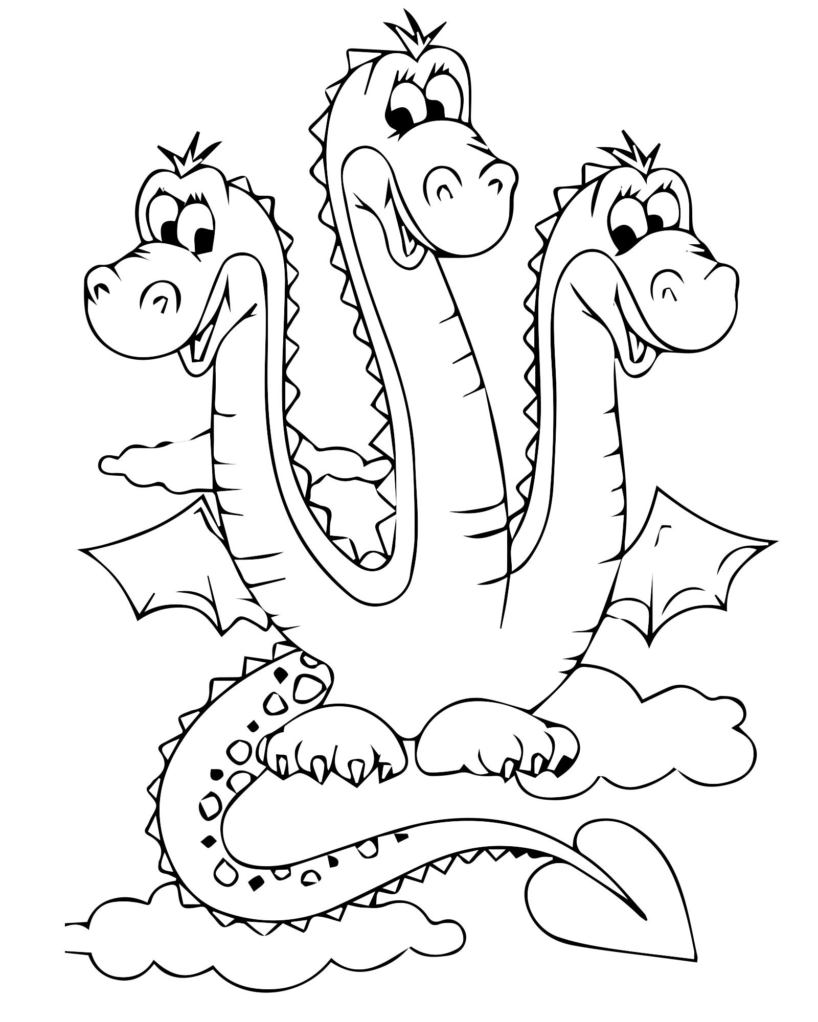 Majestic dragon coloring book