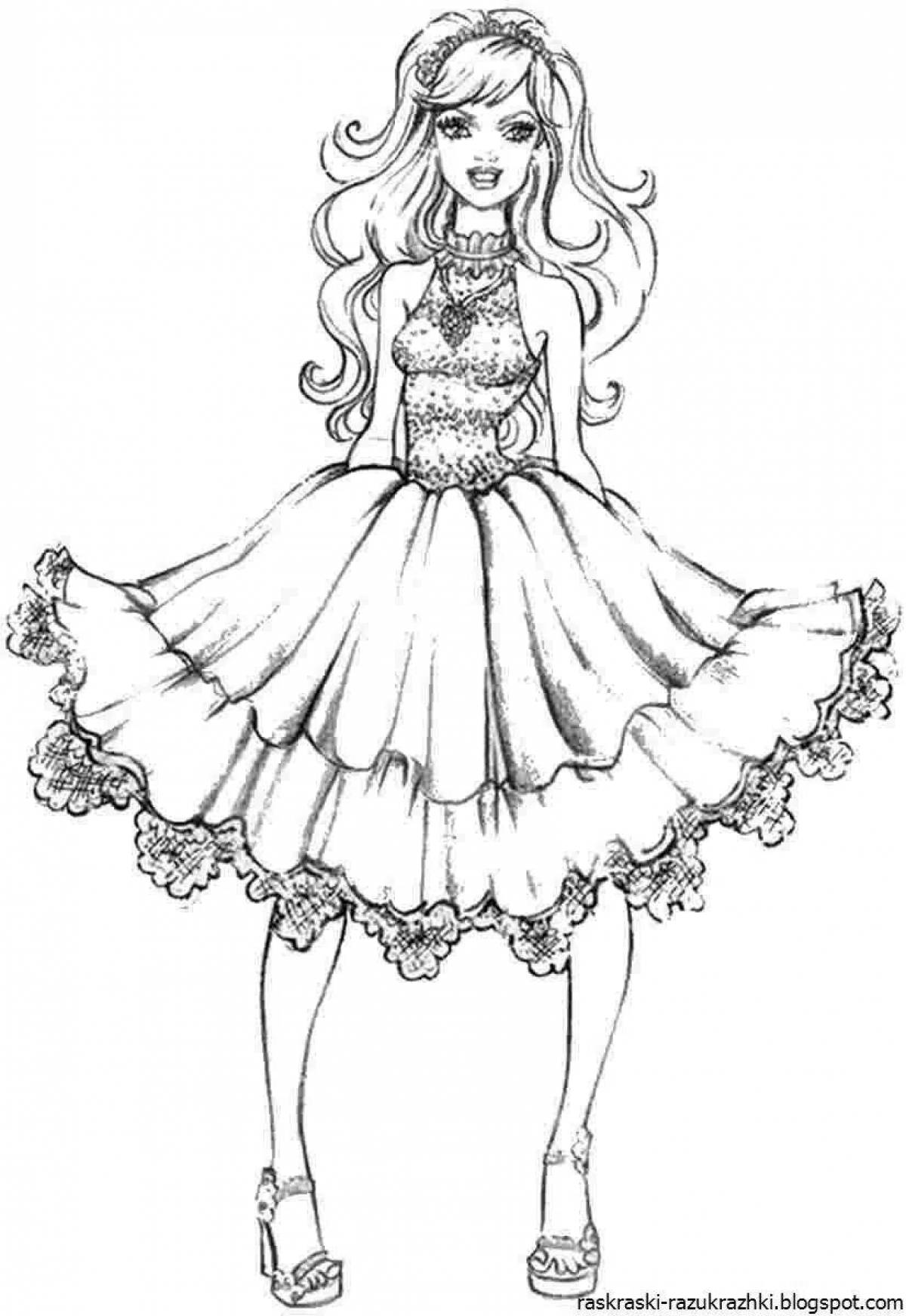 Exciting coloring pages for girls