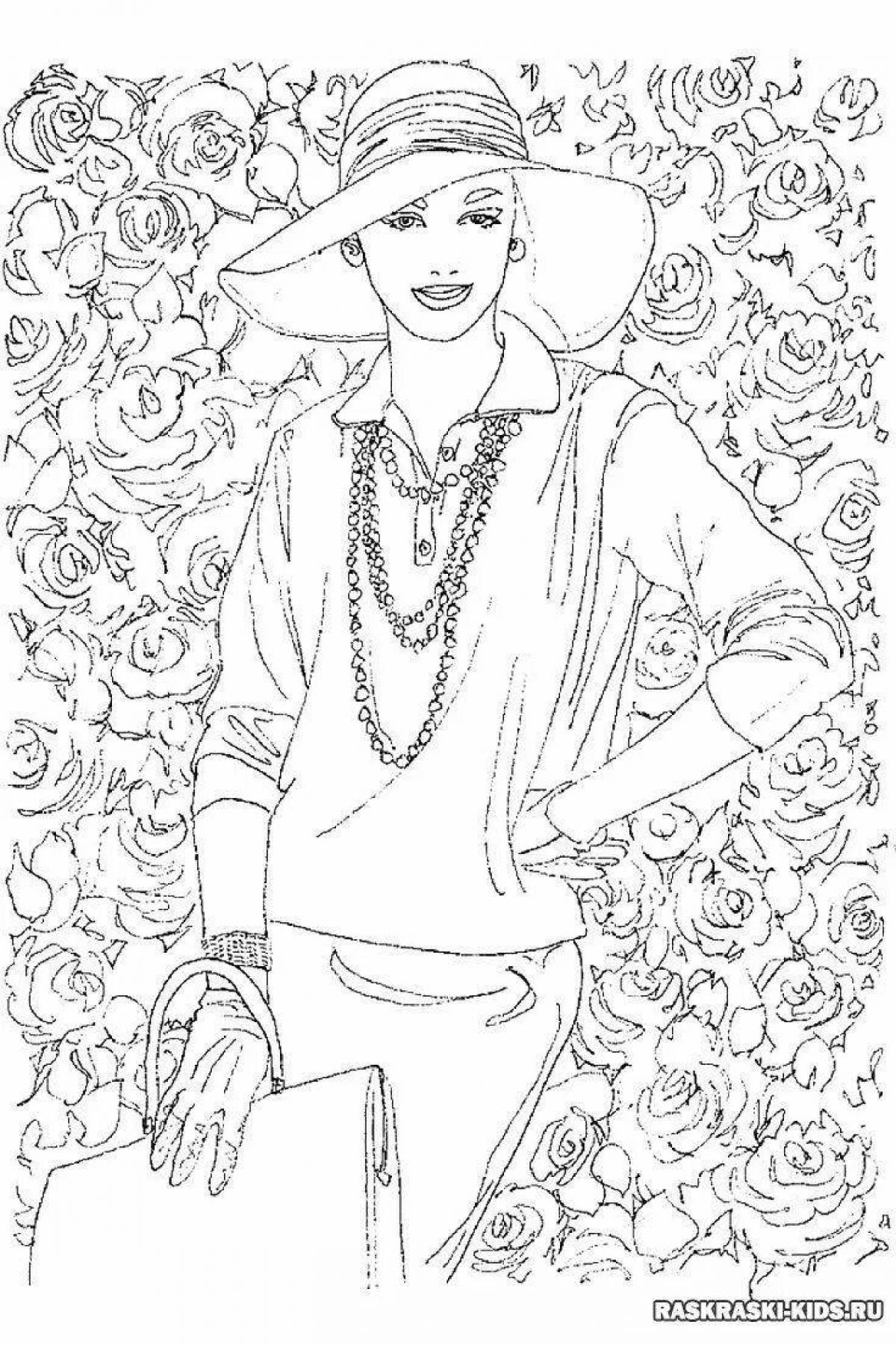 Coloring book for girls