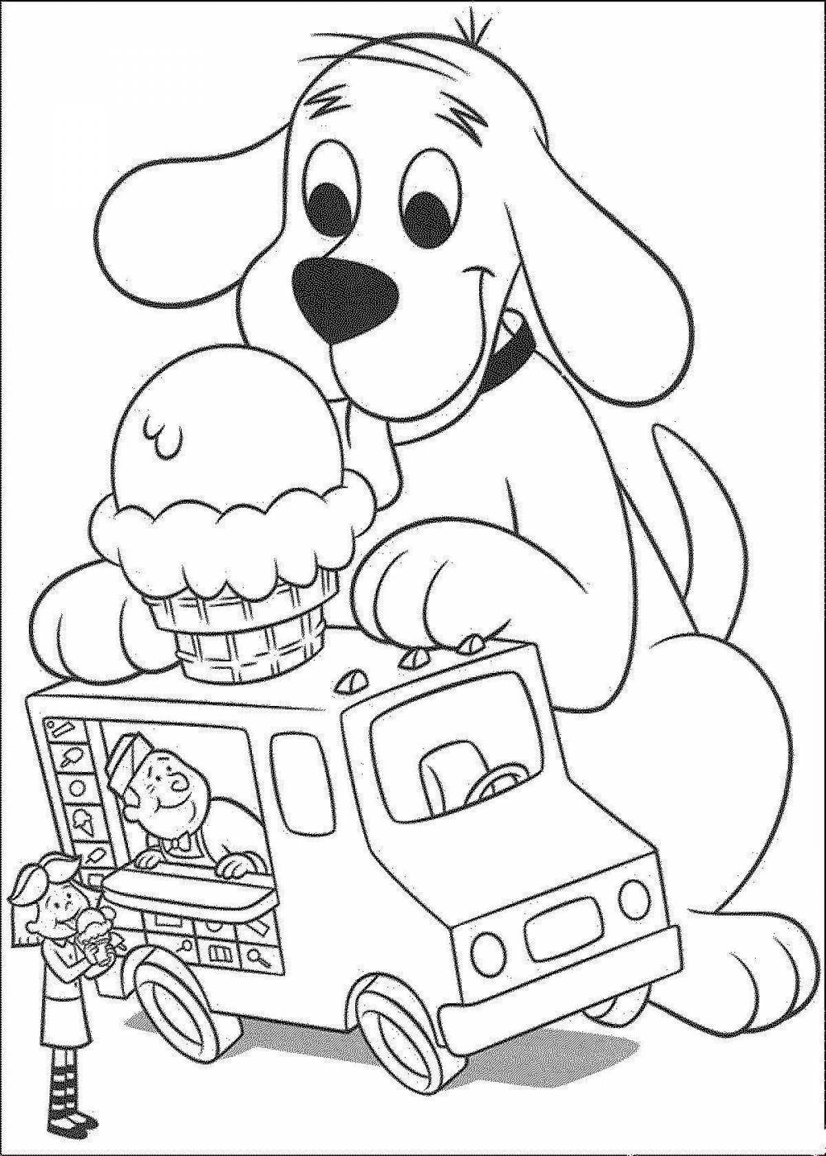 Coloring book for dog boys