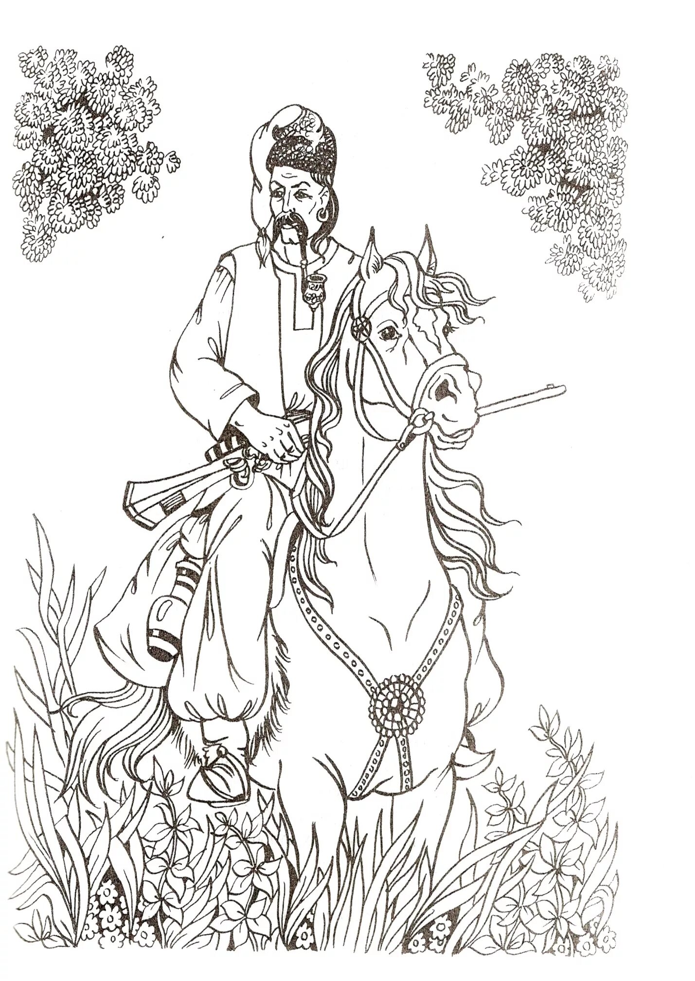 Cossacks coloring pages for babies