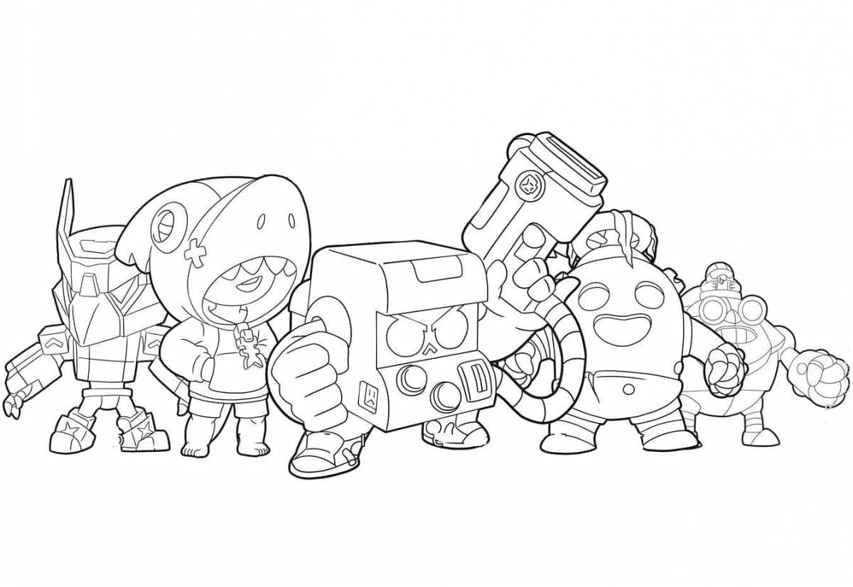 Charming brawl stars coloring game