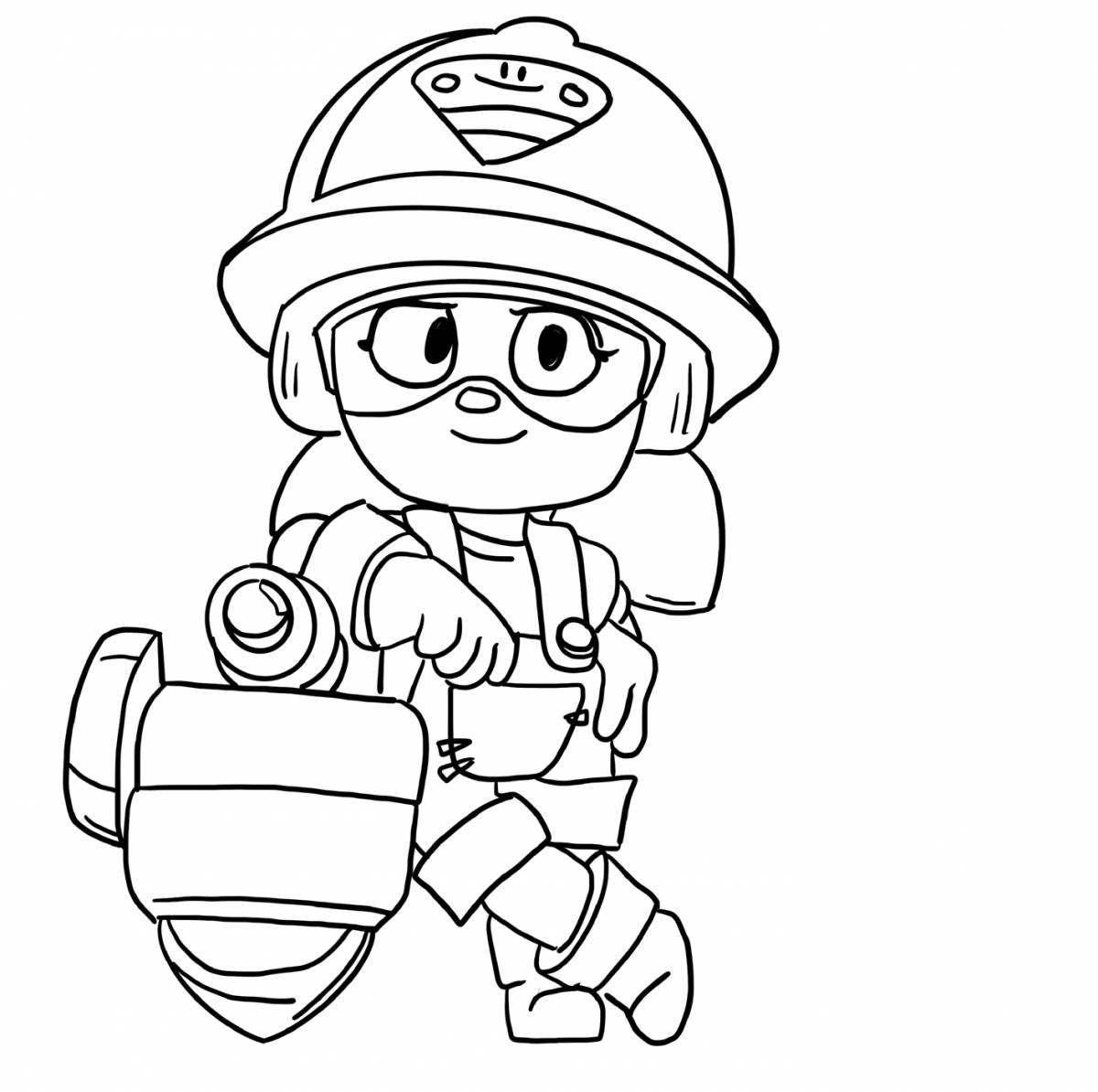 Awesome brawl stars coloring game