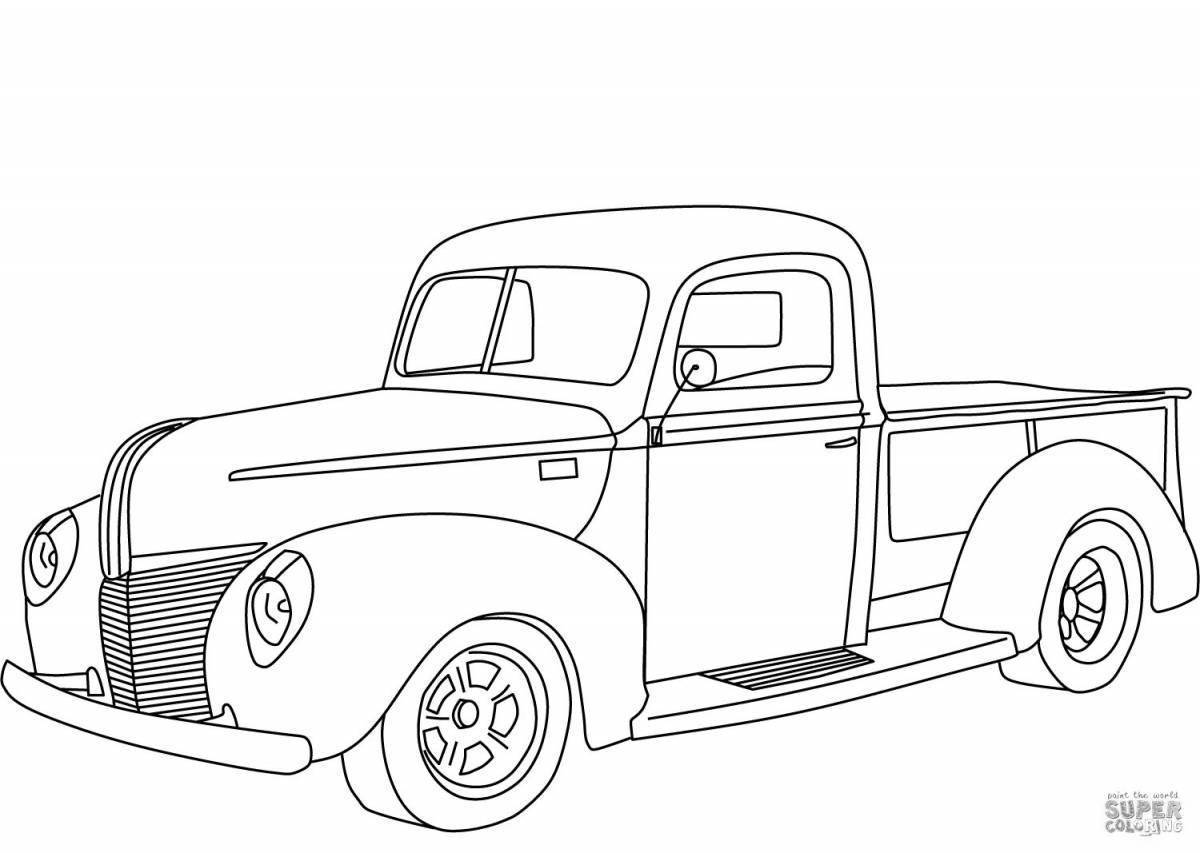 Soulful truck coloring book for kids