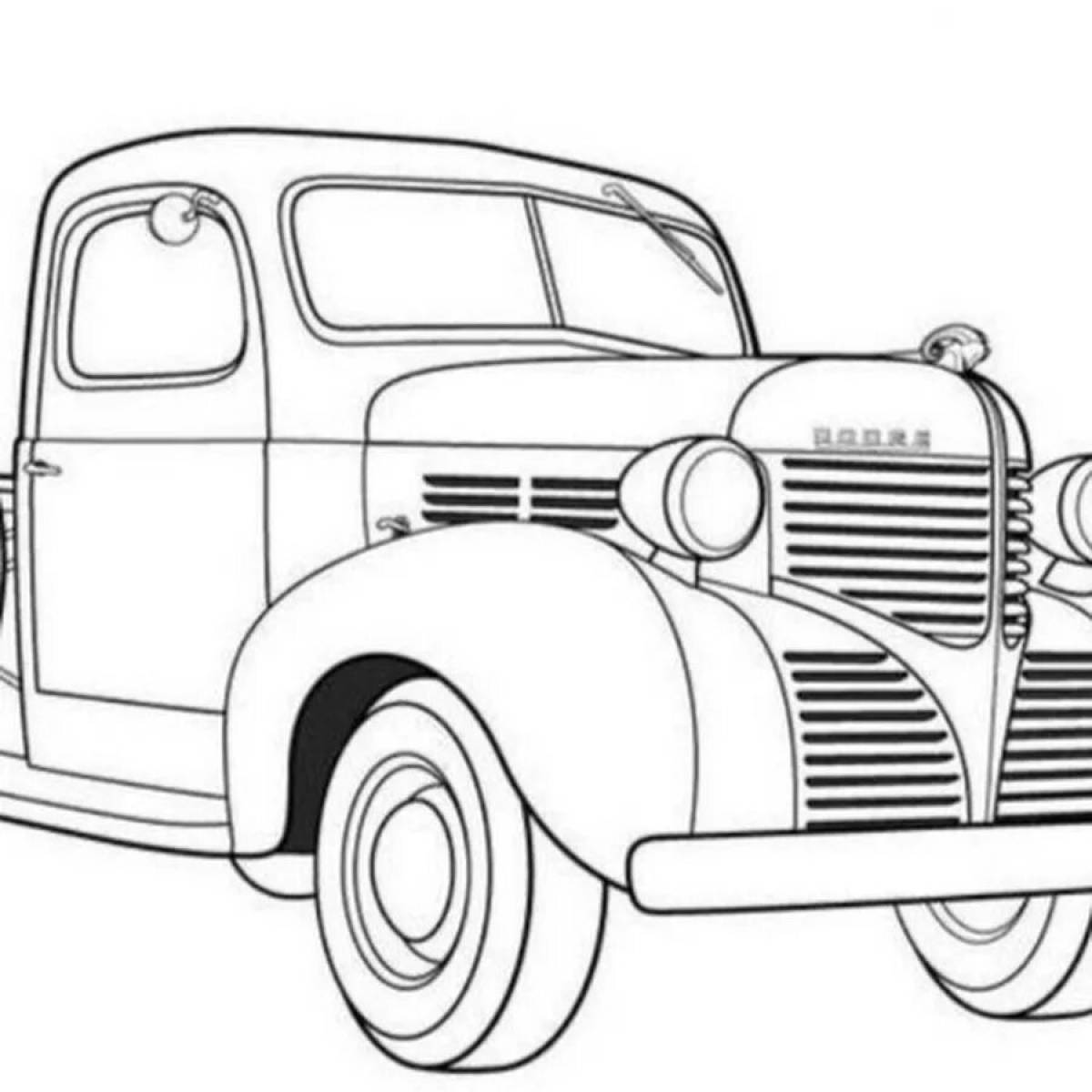 Nice truck coloring book for kids