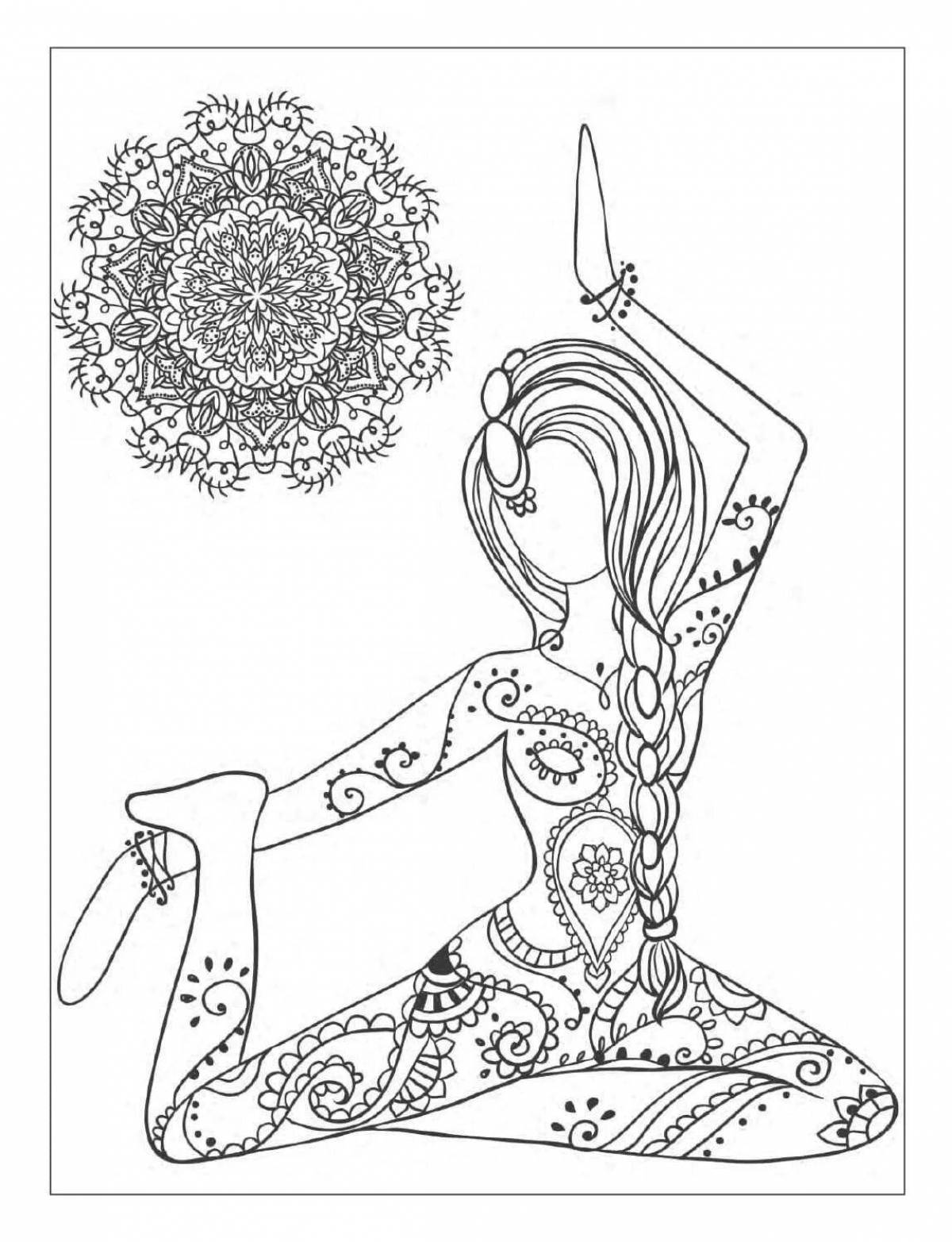 Delightful mandala coloring book for girls