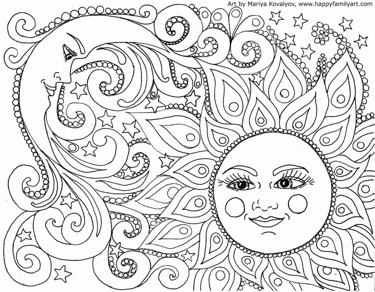 Exquisite mandala coloring book for girls