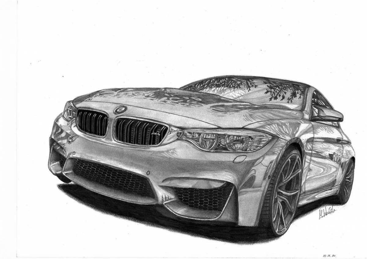 Раскраска BMW m5 f90