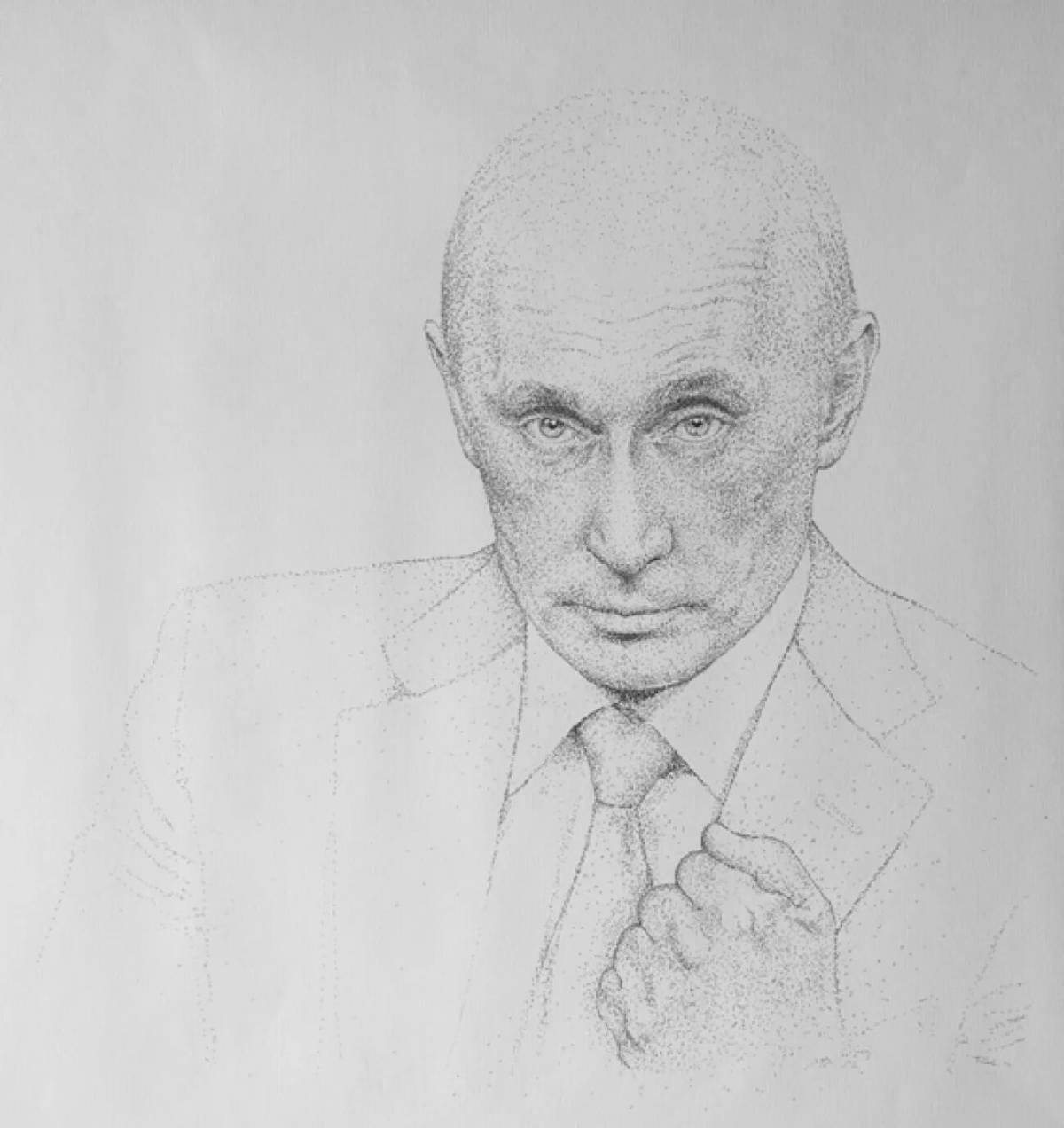 Владимир путин рисунок