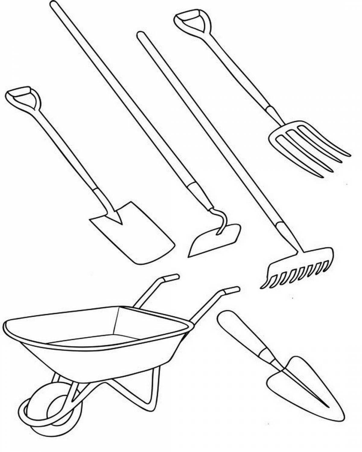 Садовые инструменты картинки для детей