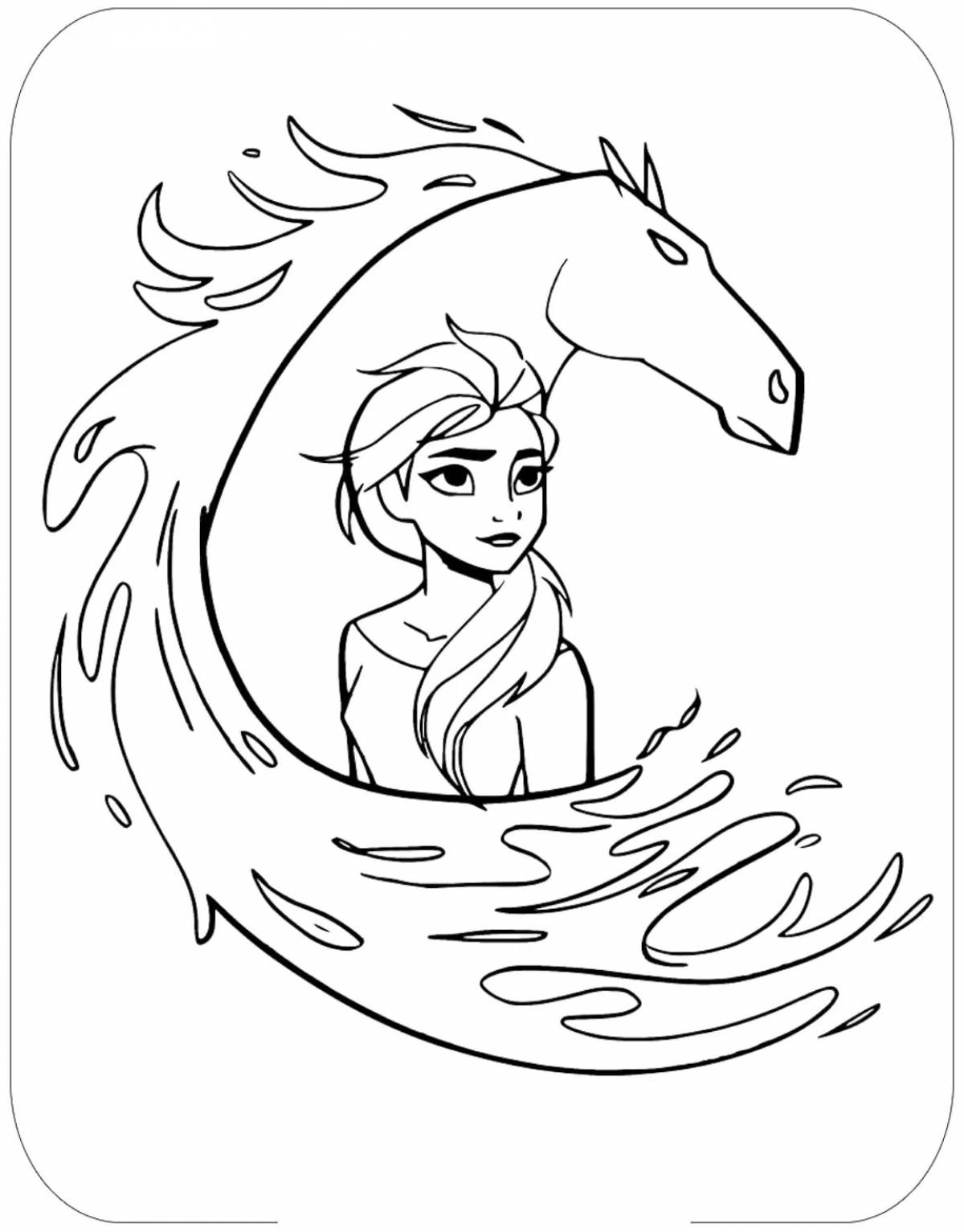 Elsa on a horse #11