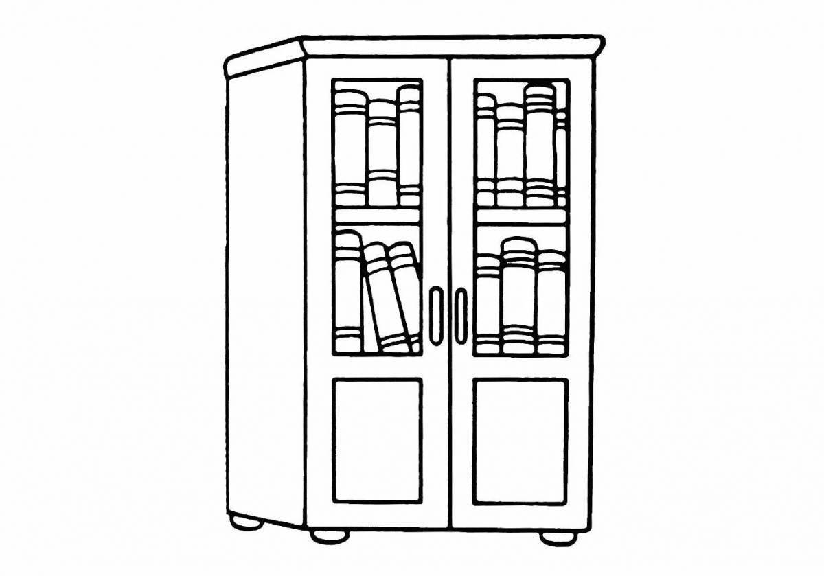 Exquisite coloring bookcase