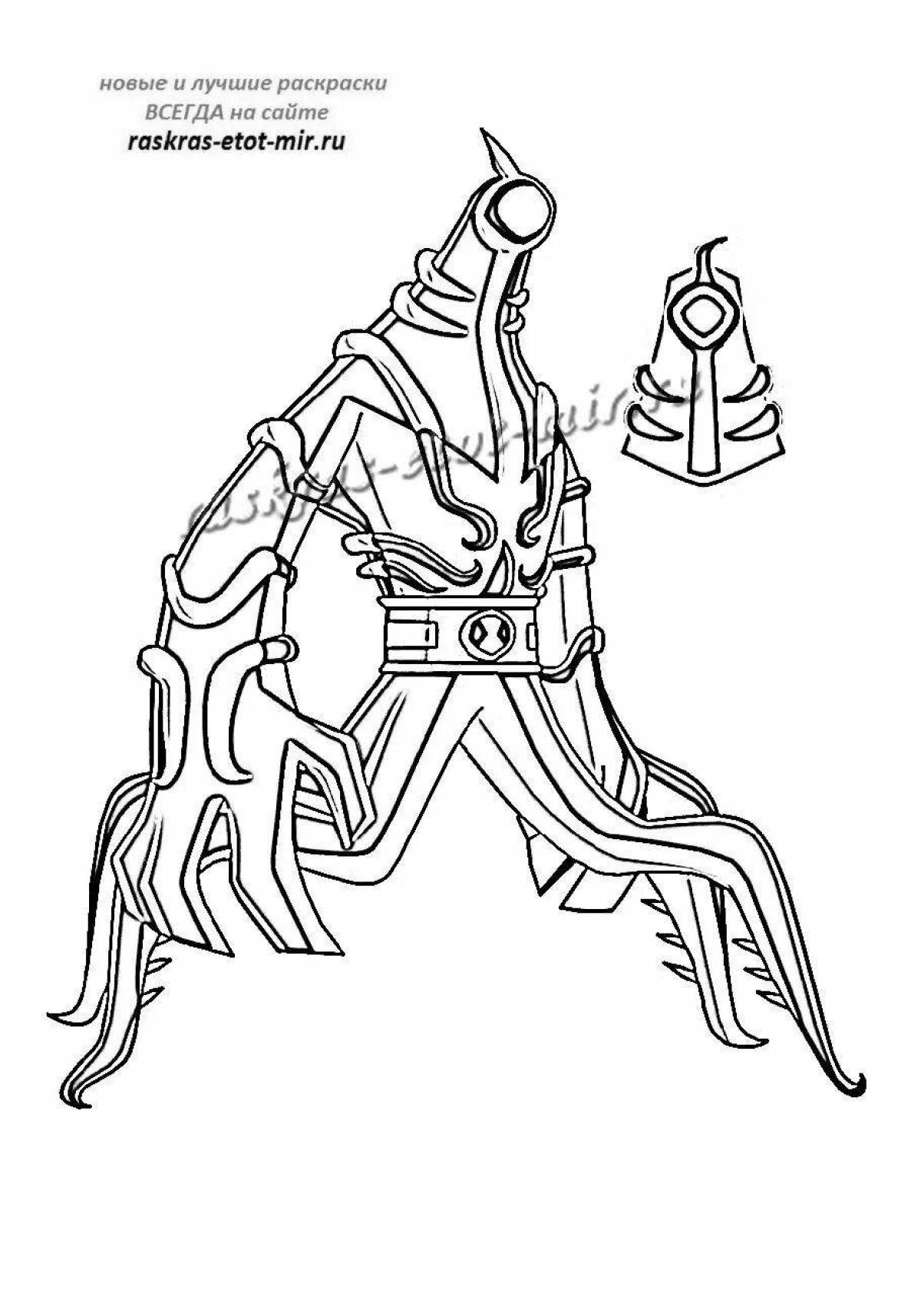 Fun ben 10 omnitrix coloring page