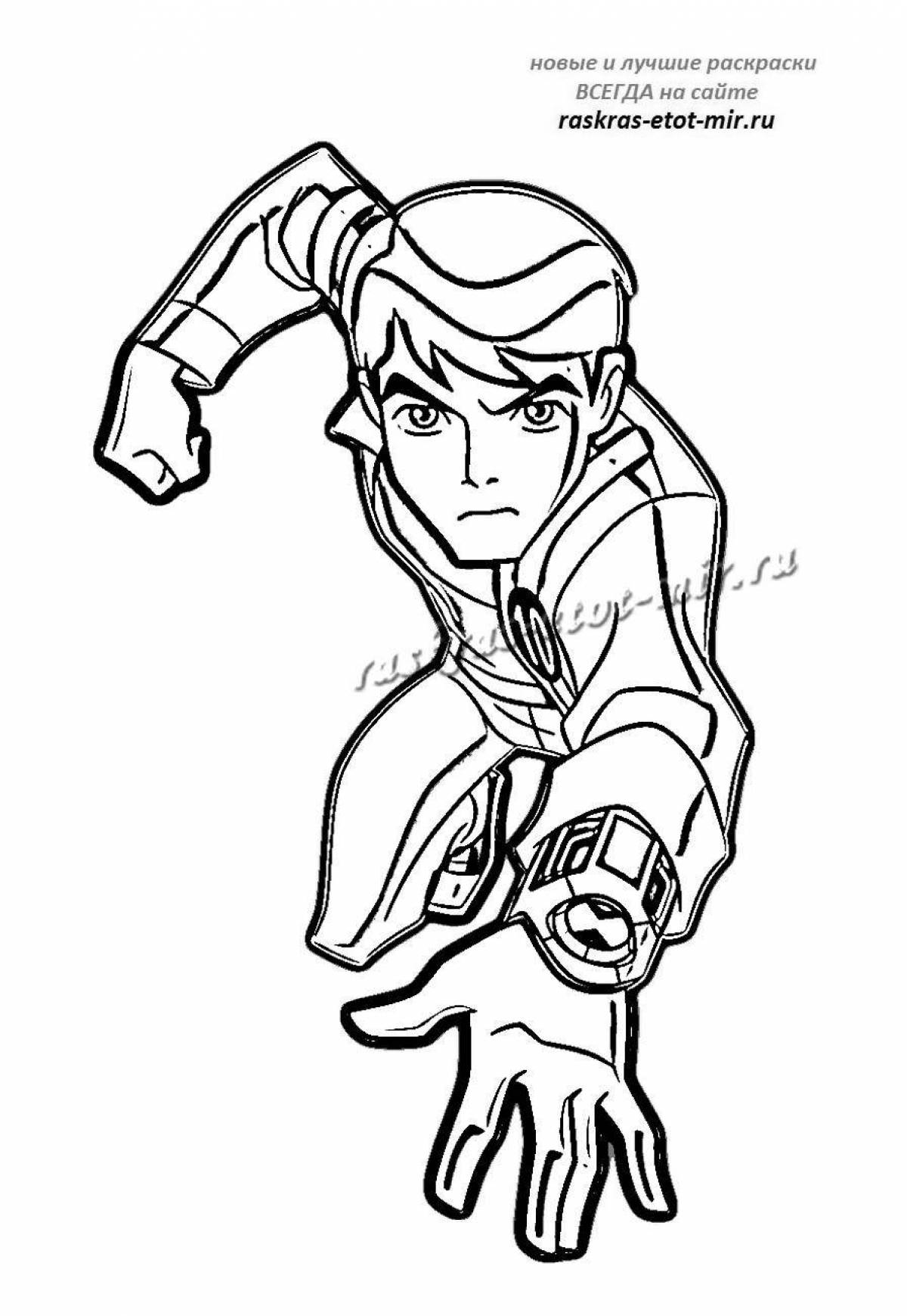 Exciting ben 10 omnitrix coloring book