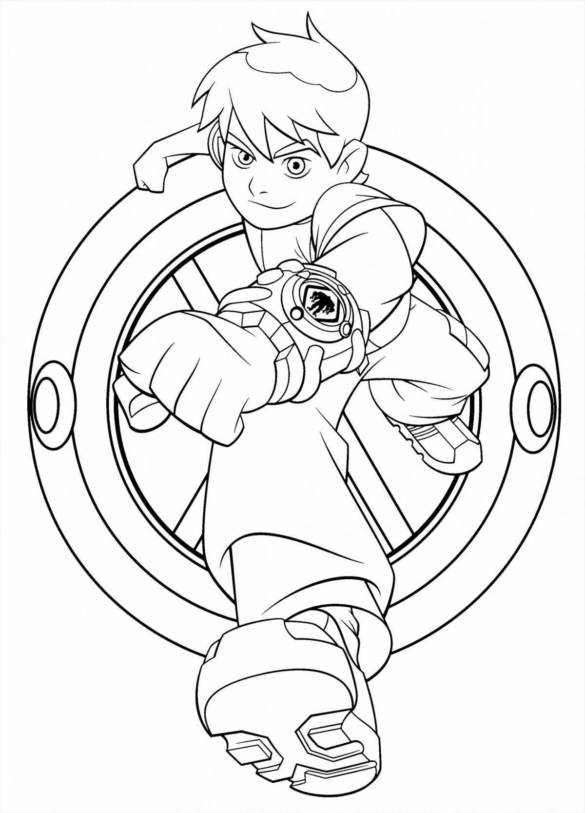 Ben 10 omnitrix incredible coloring book