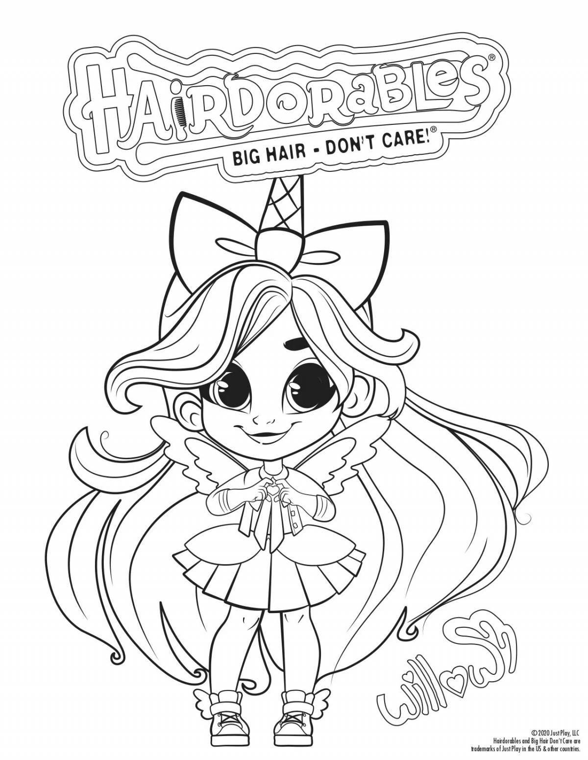 Adorable dolls from the cave club coloring page