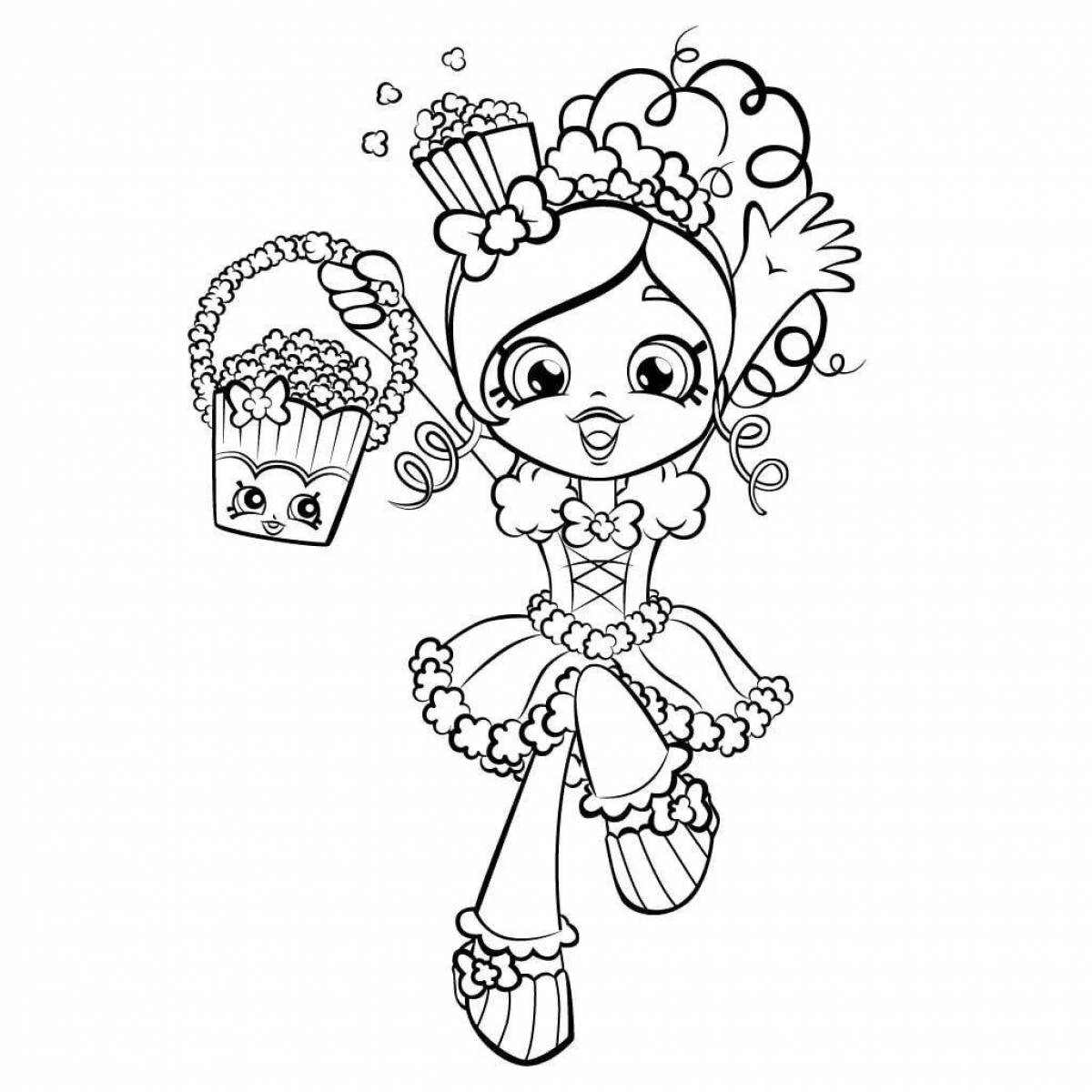 Coloring fairy dolls cave club