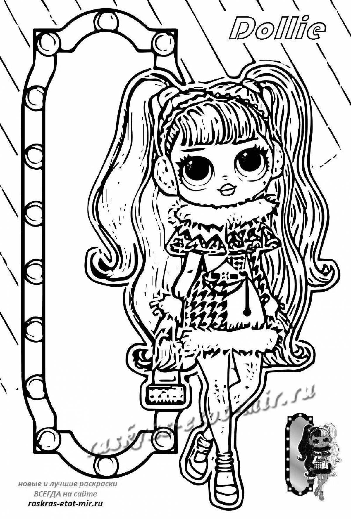 Splendid cave club dolls coloring page