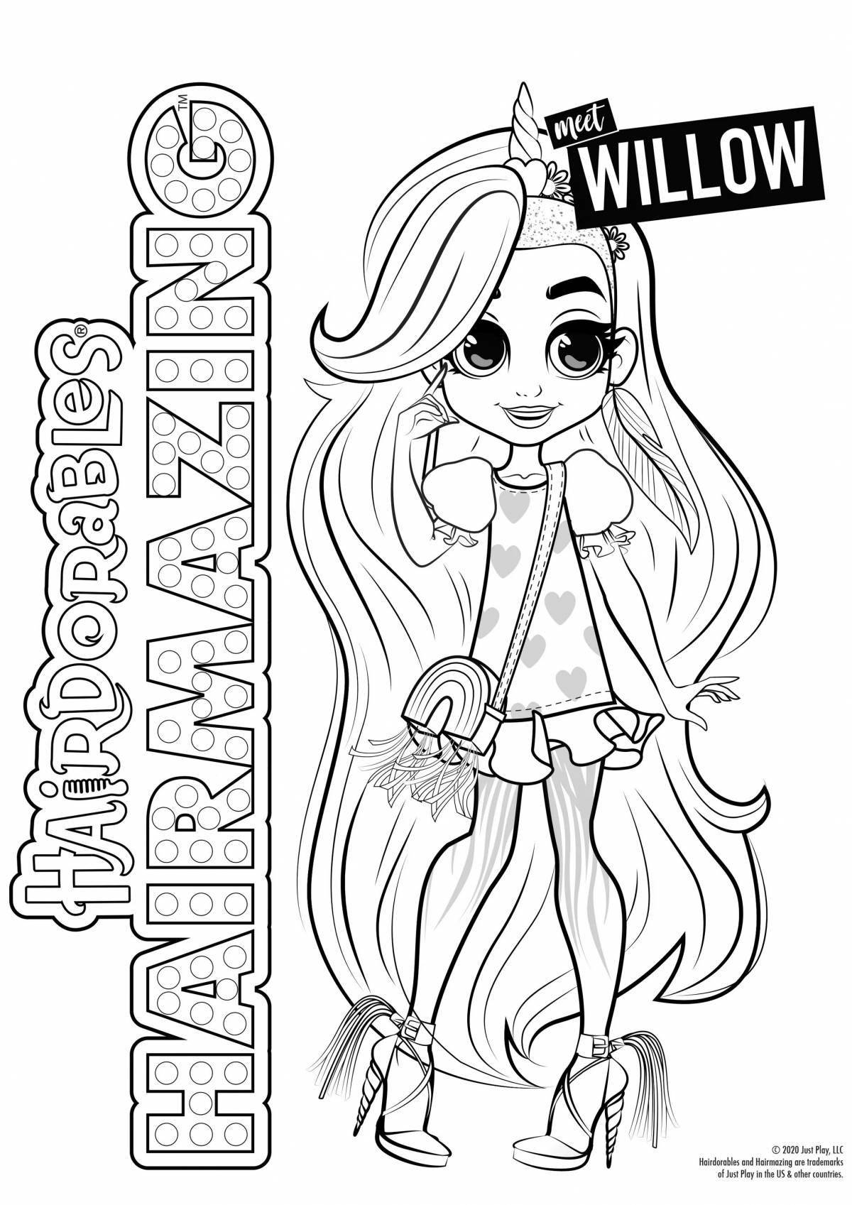 Awesome cave club dolls coloring pages