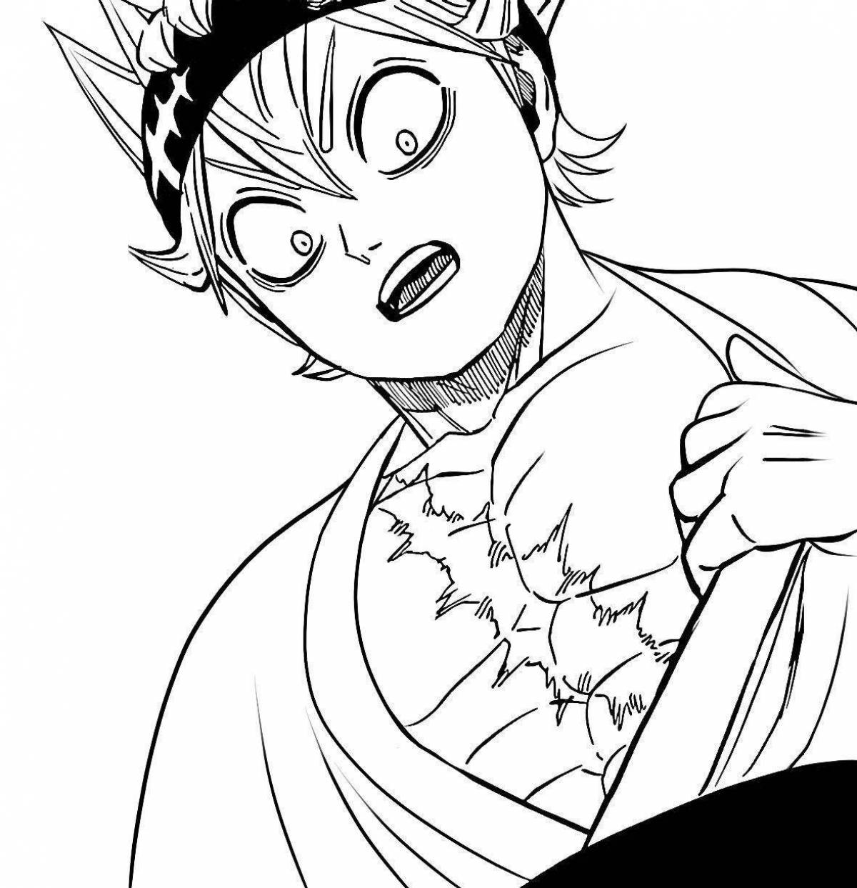 Exquisite coloring anime black clover