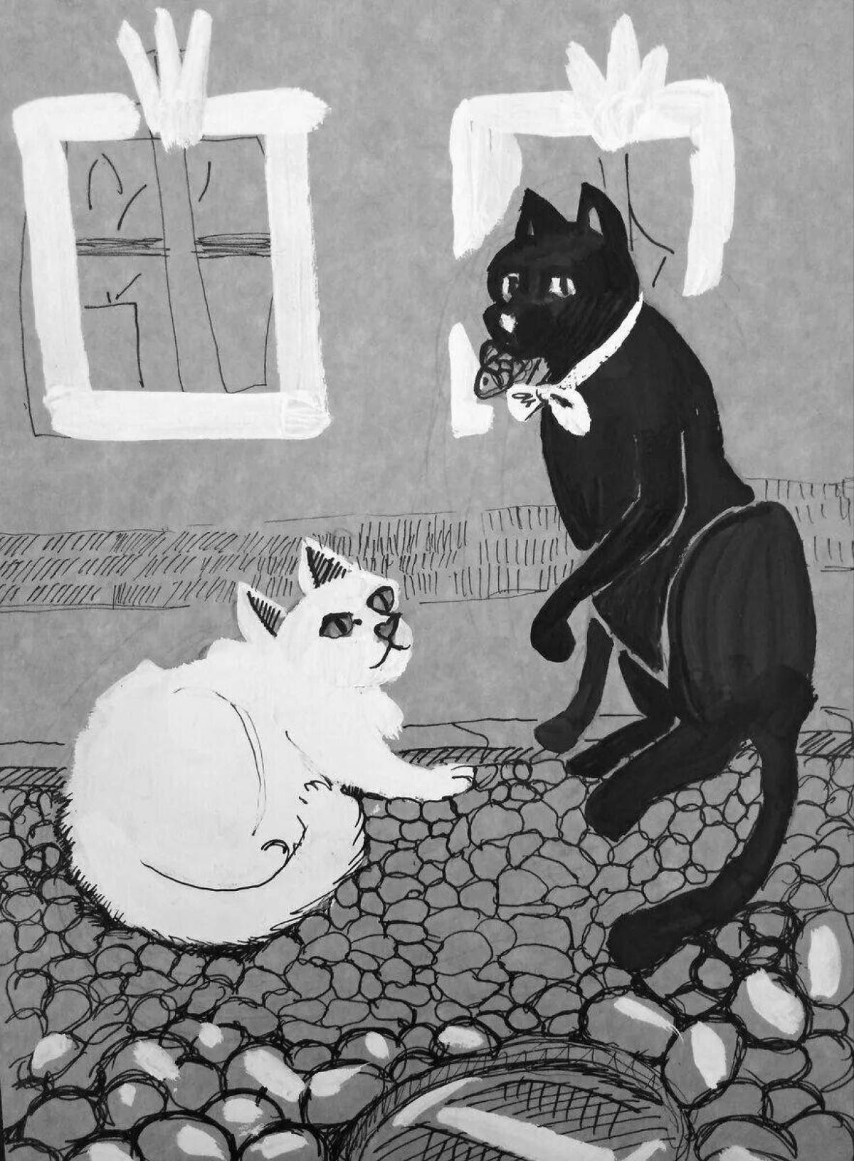 Раскраска чудесный кот уинстона черчилля
