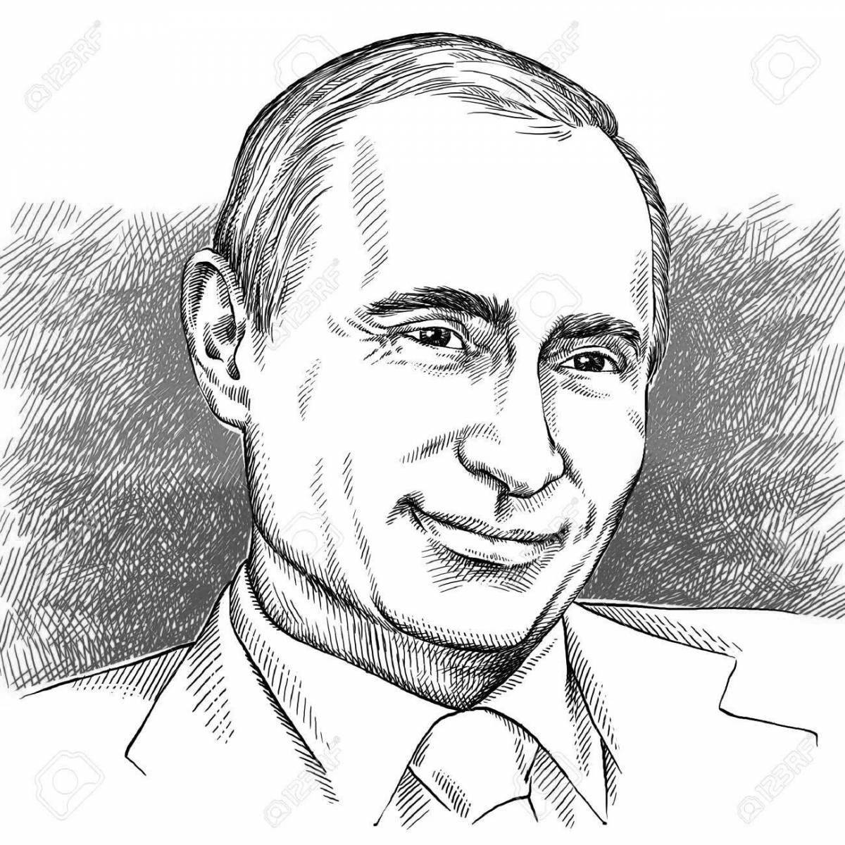 Royal coloring Putin Vladimir Vladimirovich
