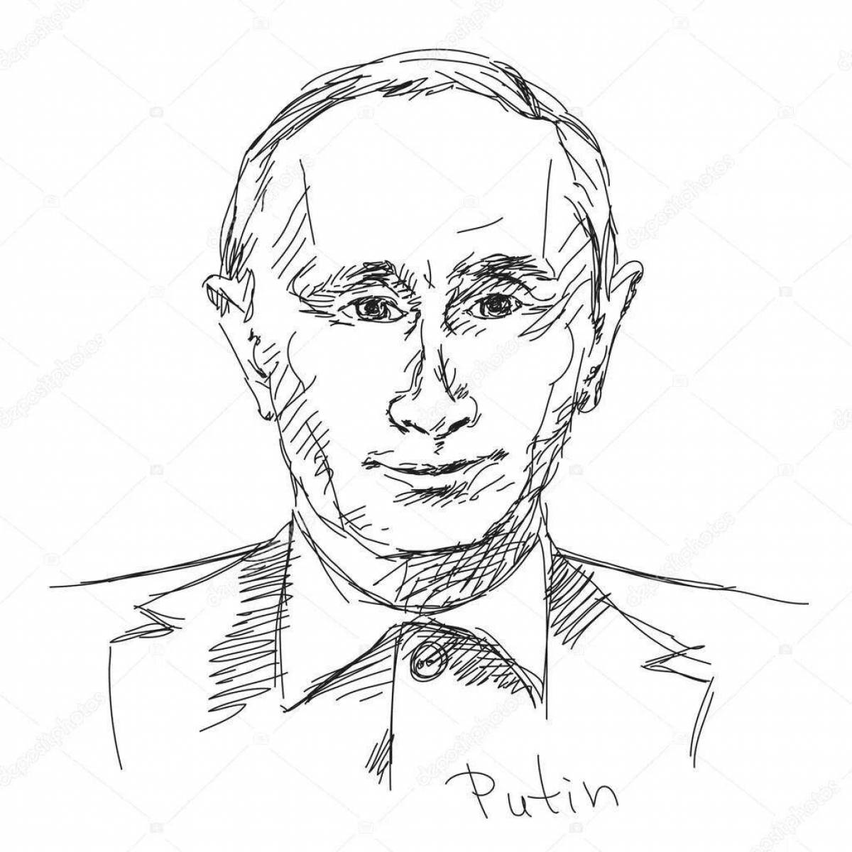 Grand coloring Putin Vladimir Vladimirovich