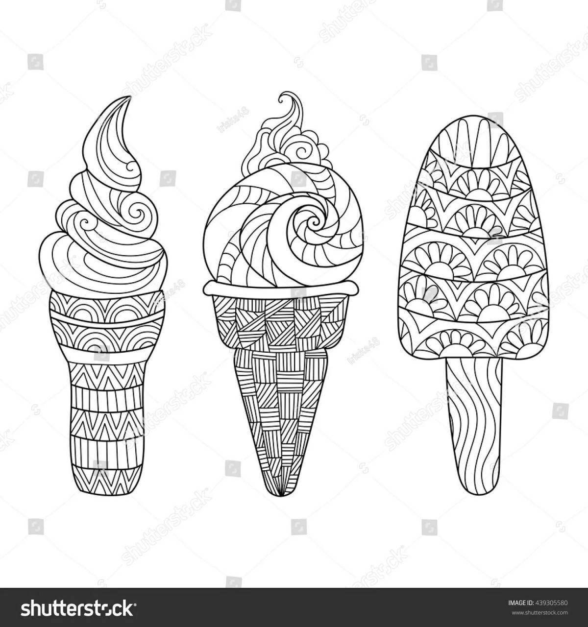 Heavenly anti-stress edible ice cream