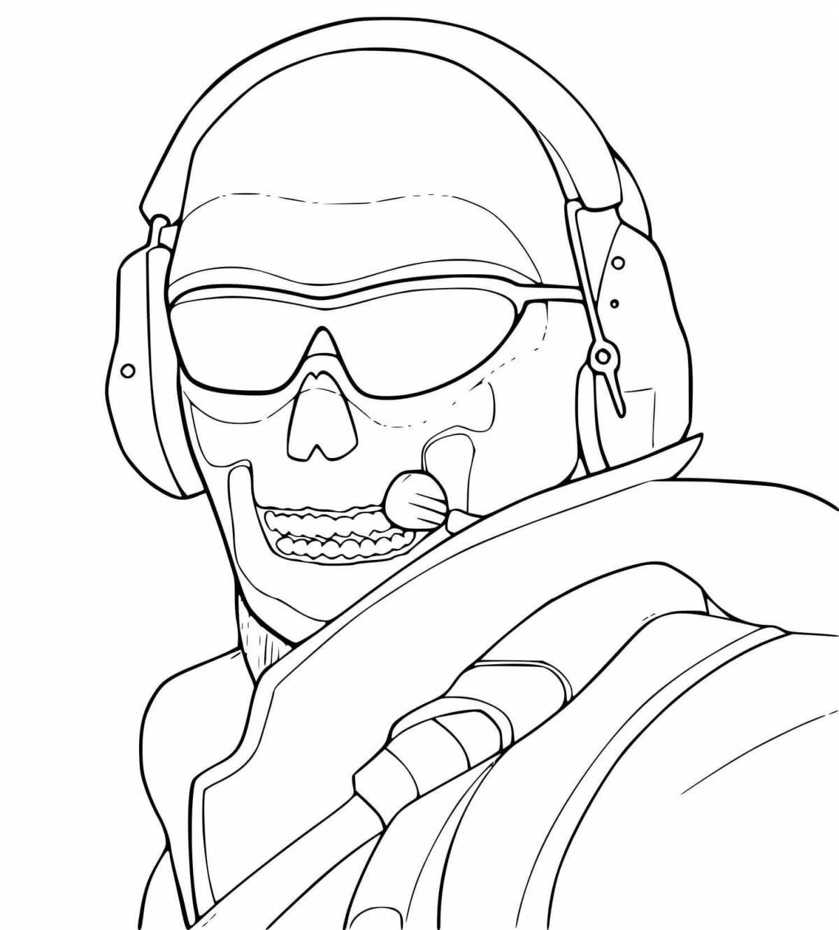 Radiant standoff 2 logo coloring page