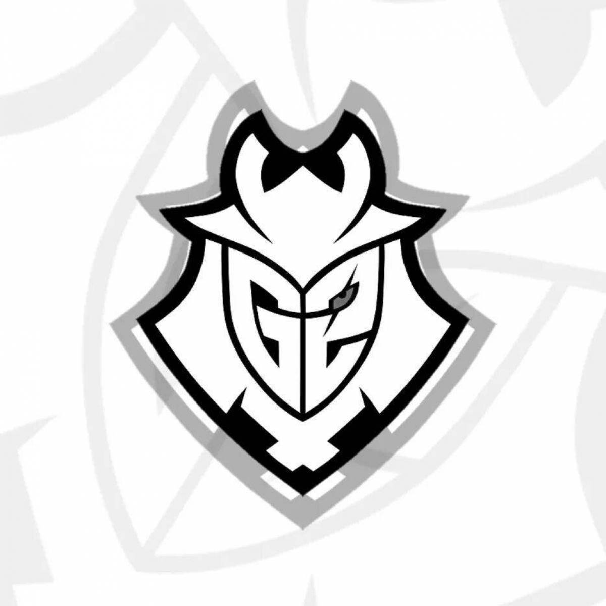 Sparkly standoff 2 logo coloring page