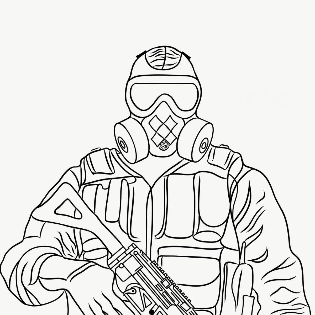 Majestic standoff 2 logo coloring page