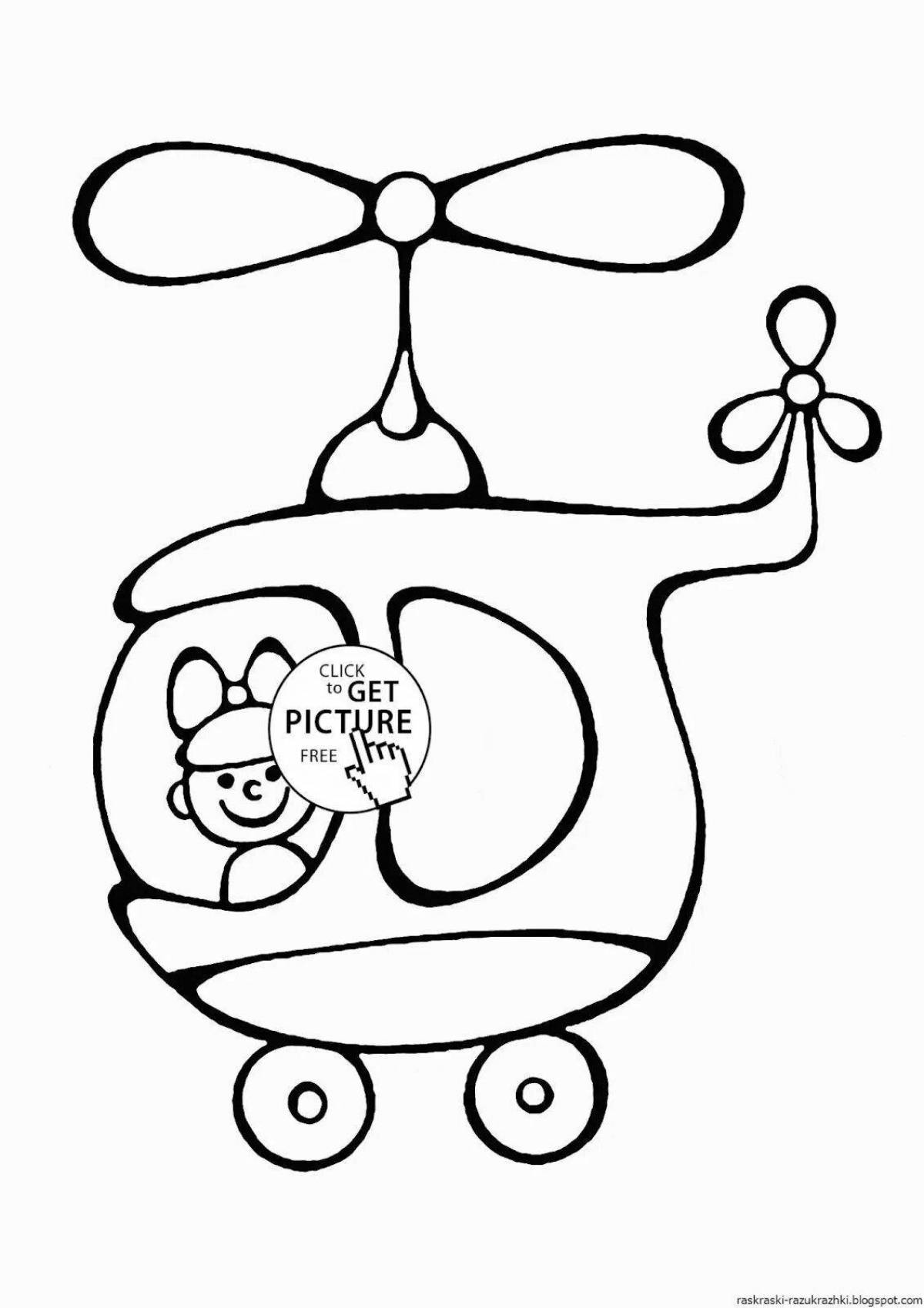 Color-crazy coloring page children's