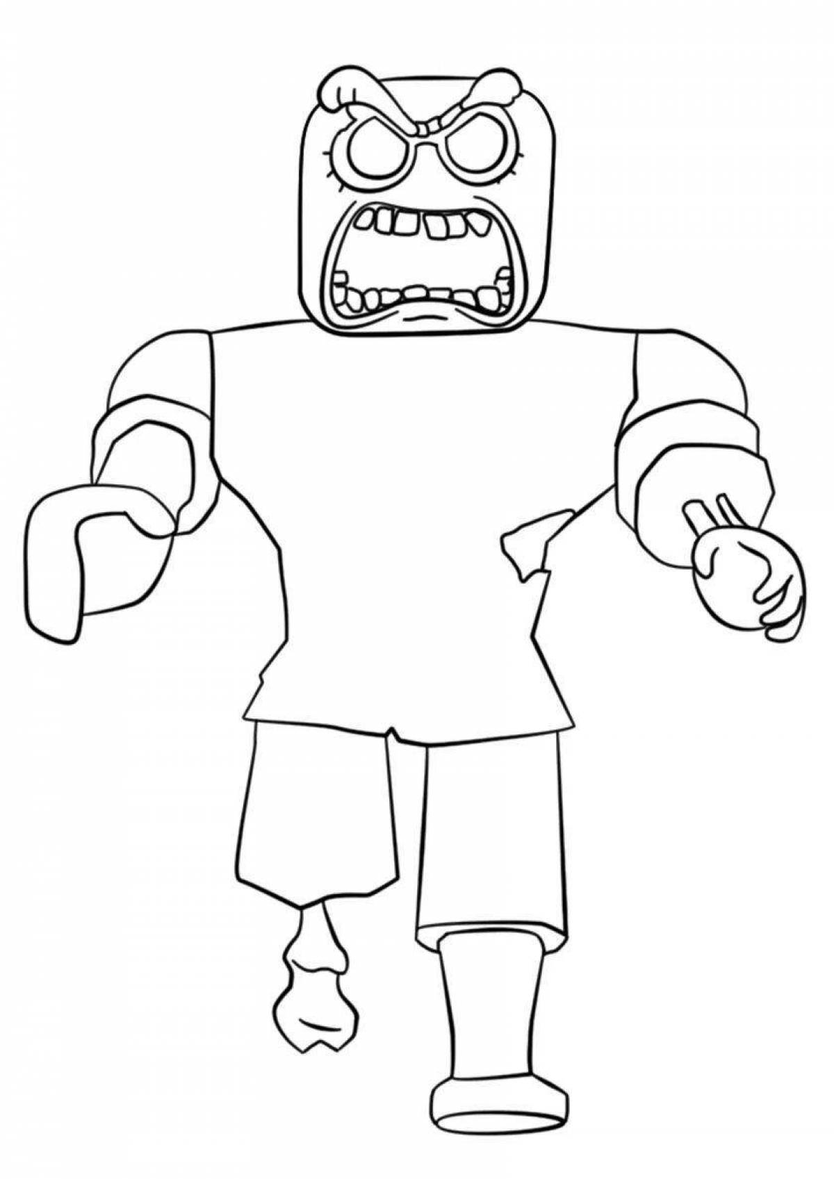 Adorable roblox characters coloring book