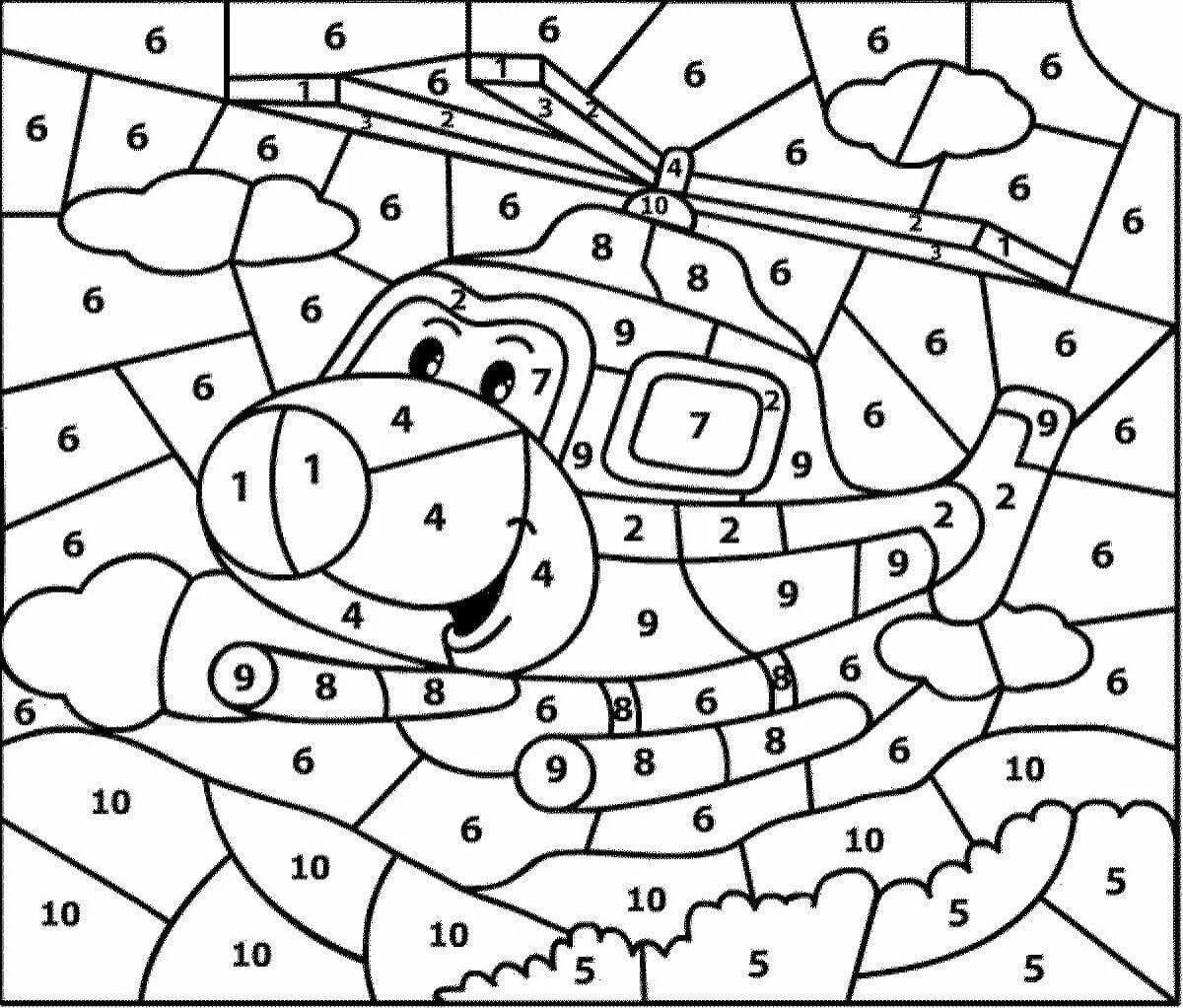 Glitter car coloring page