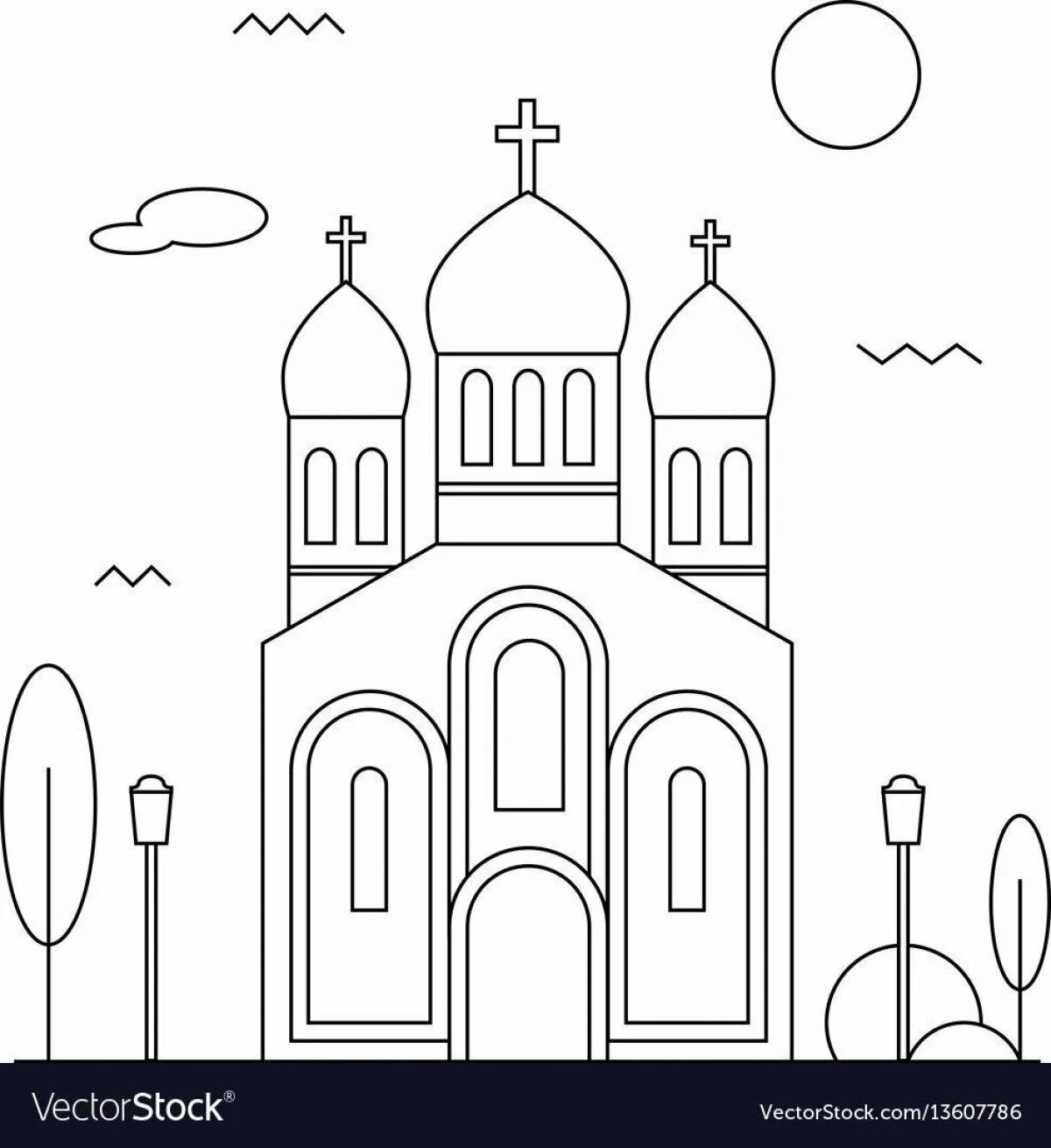 Церковь с куполами #15
