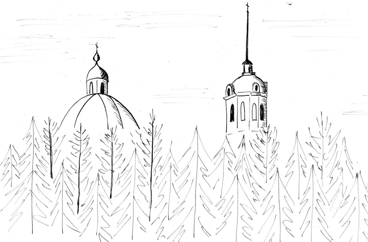 Церковь с куполами #18