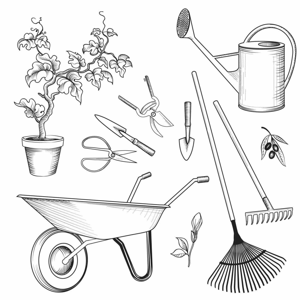 Color-luxurious tools coloring page