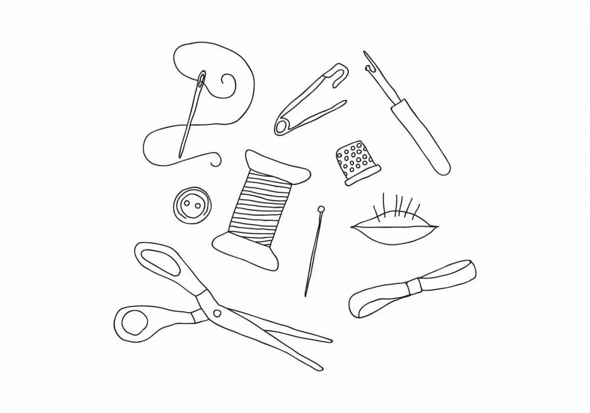 Color Shine Tools Coloring Page