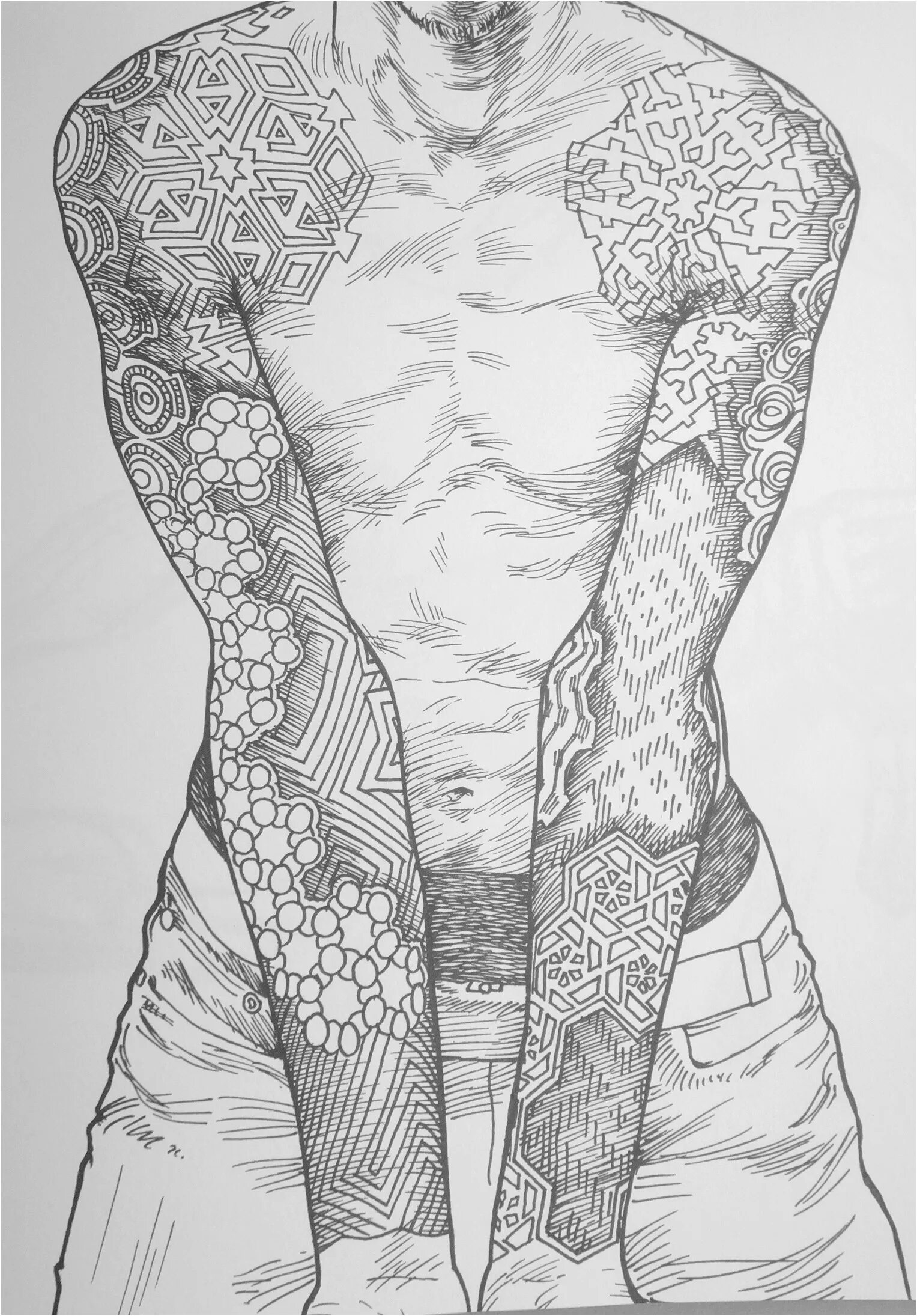 Буйная раскраска для мужчин и взрослых