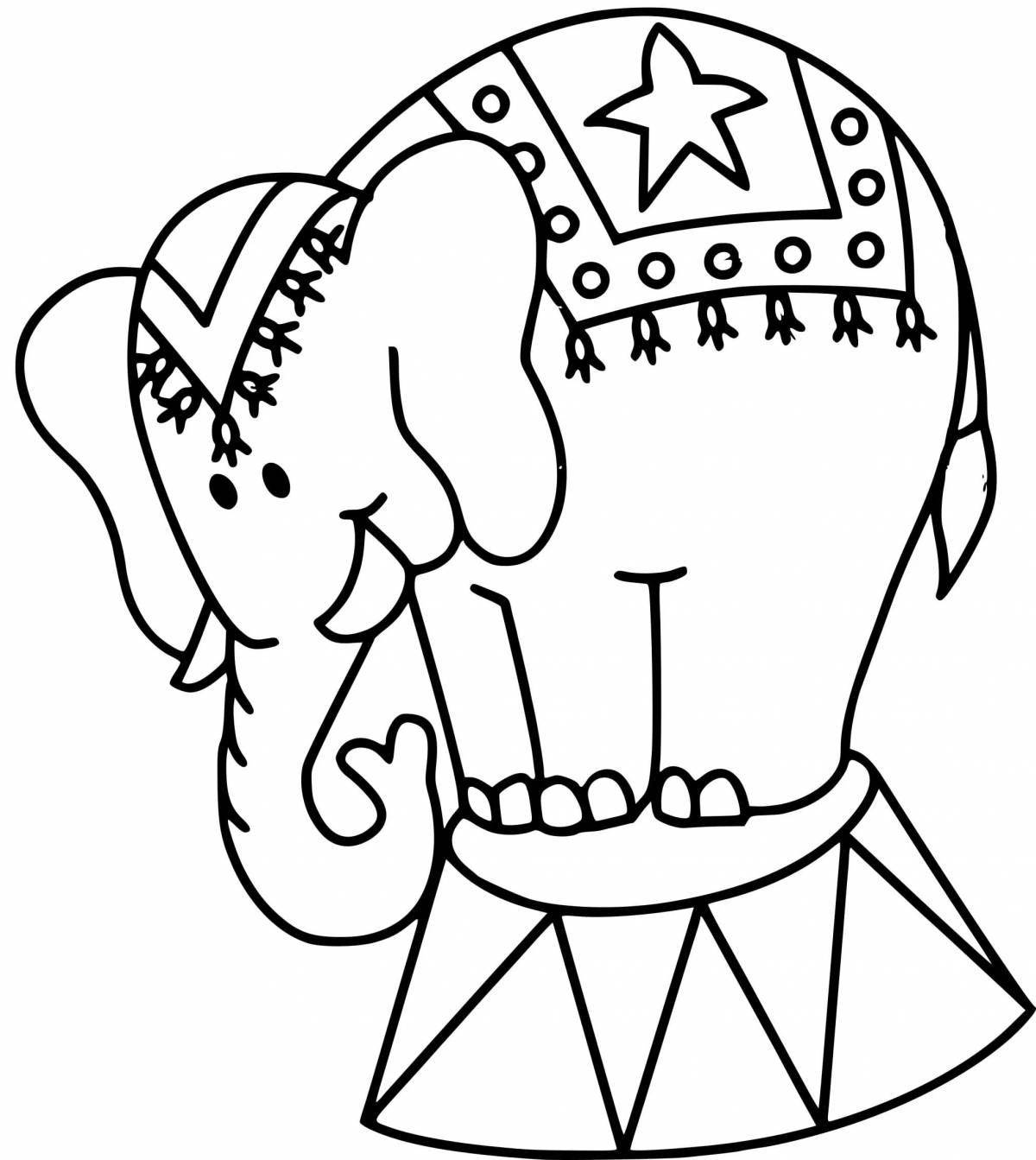 Coloring page holiday circus