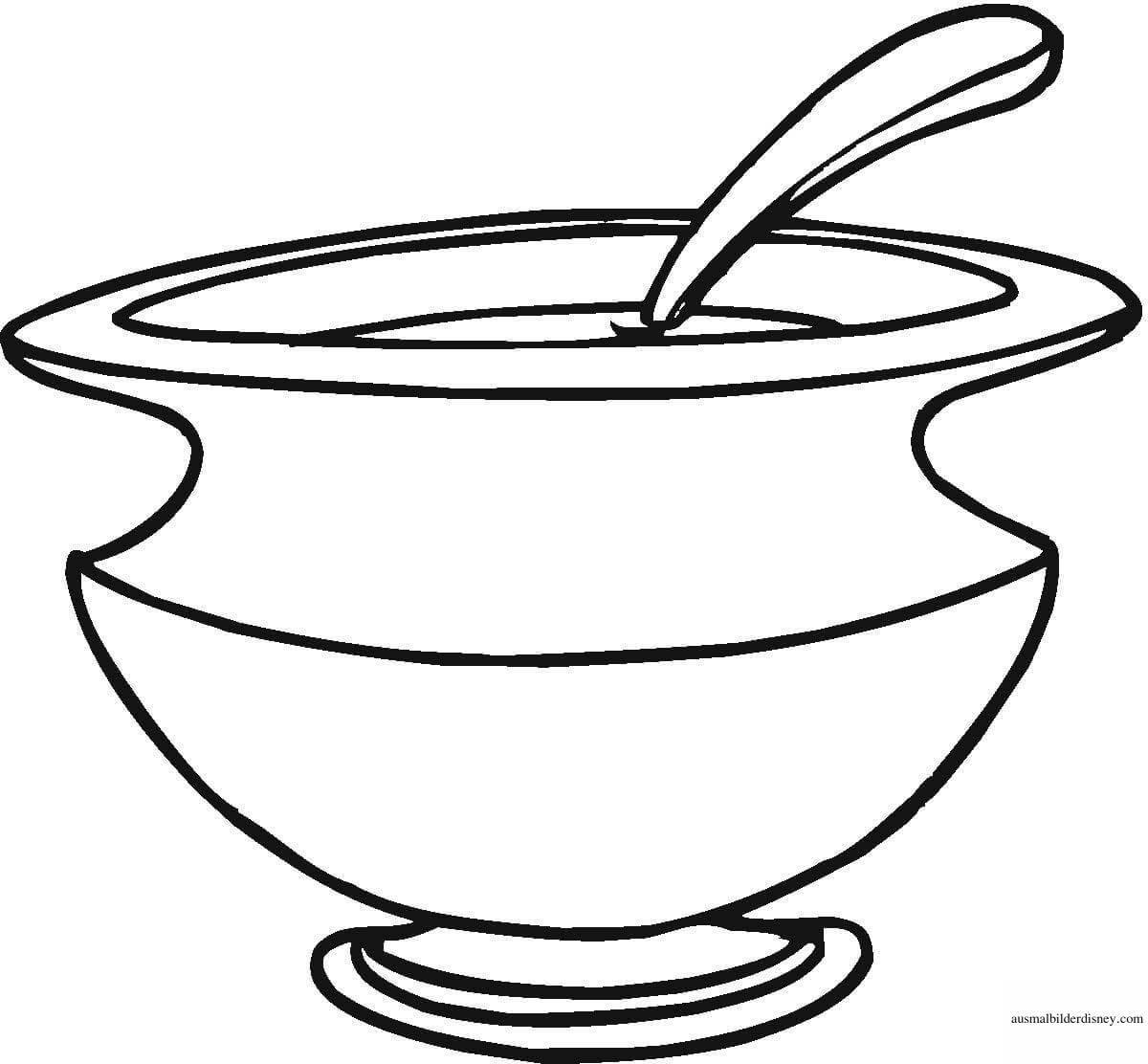 Junior Glowing Bowl Coloring Page