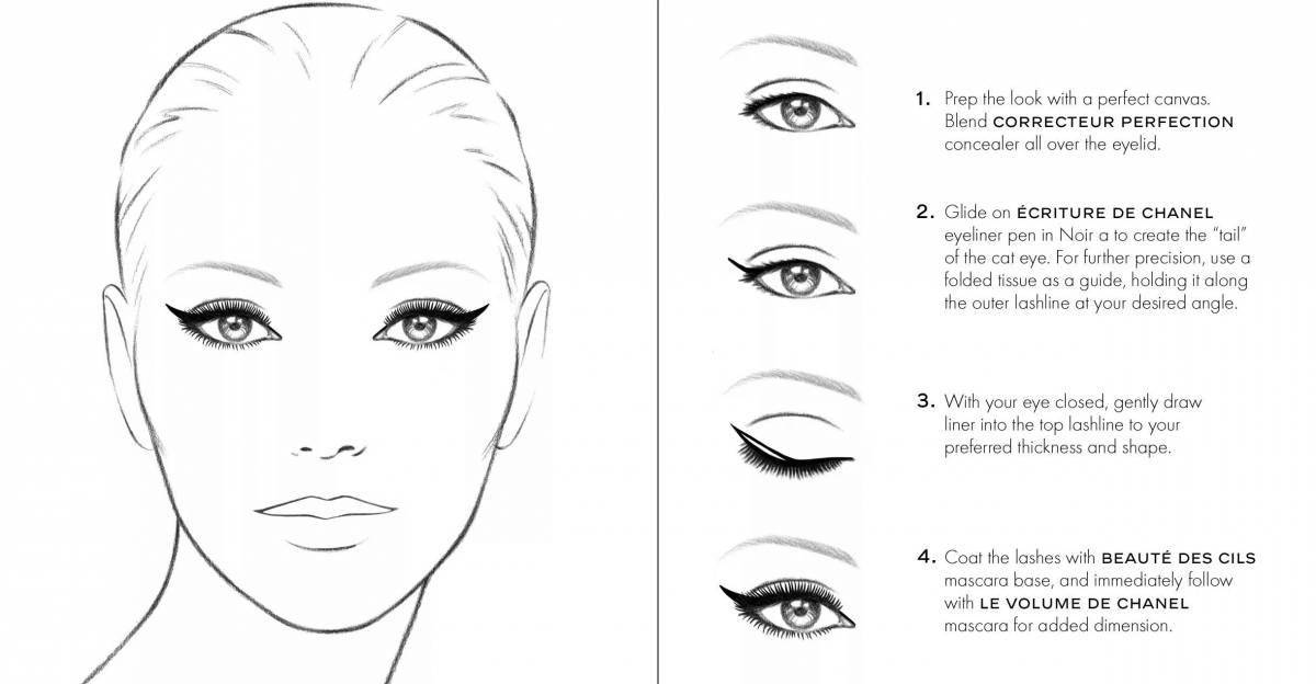 Gorgeous makeup eye coloring pages