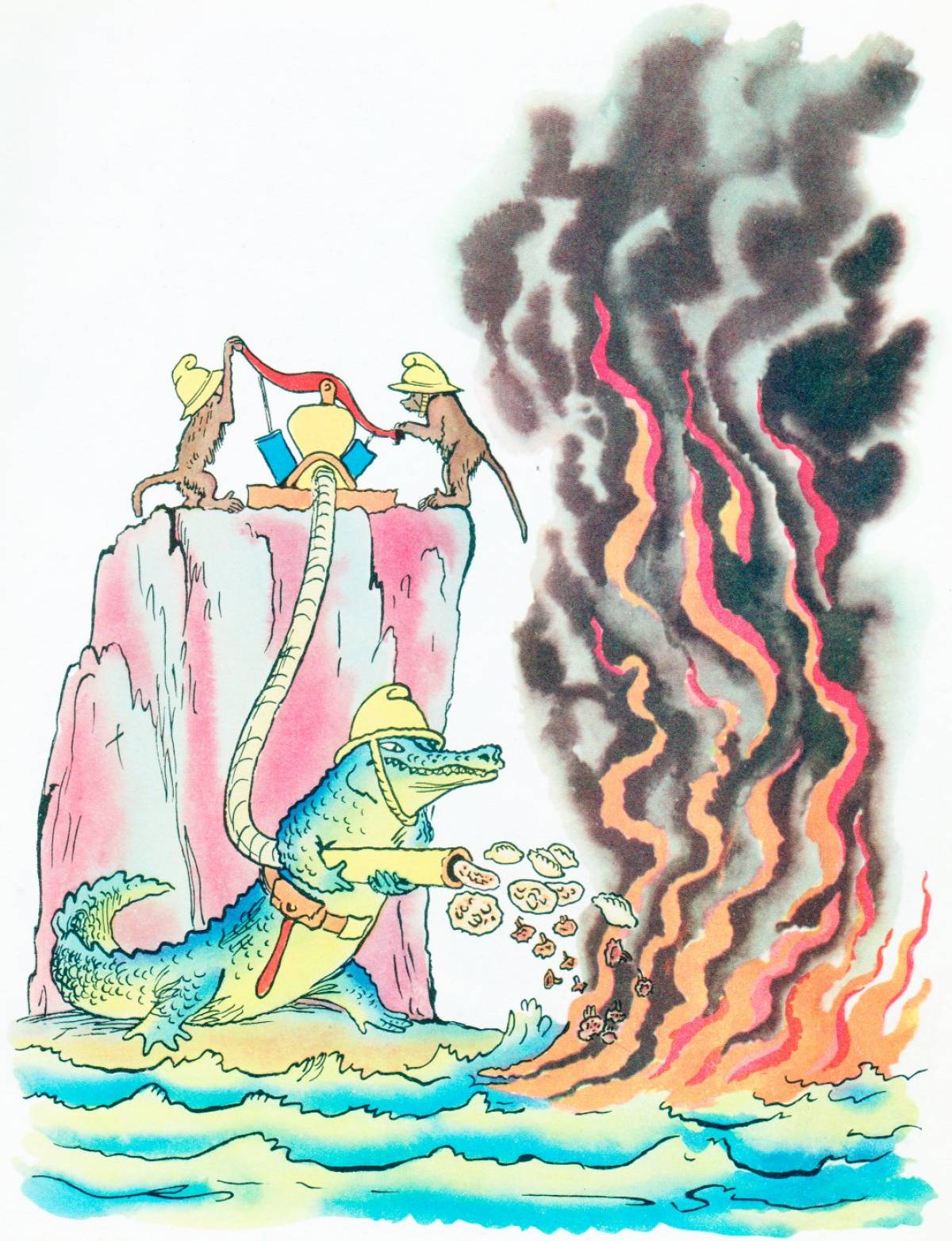 Photo A humorous drawing by Chukovsky