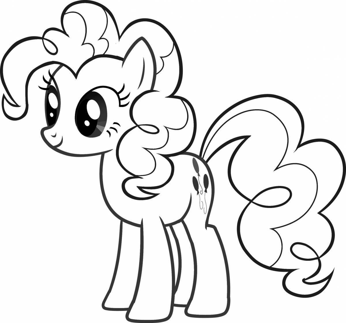 Coloring page delicious pinkie pie
