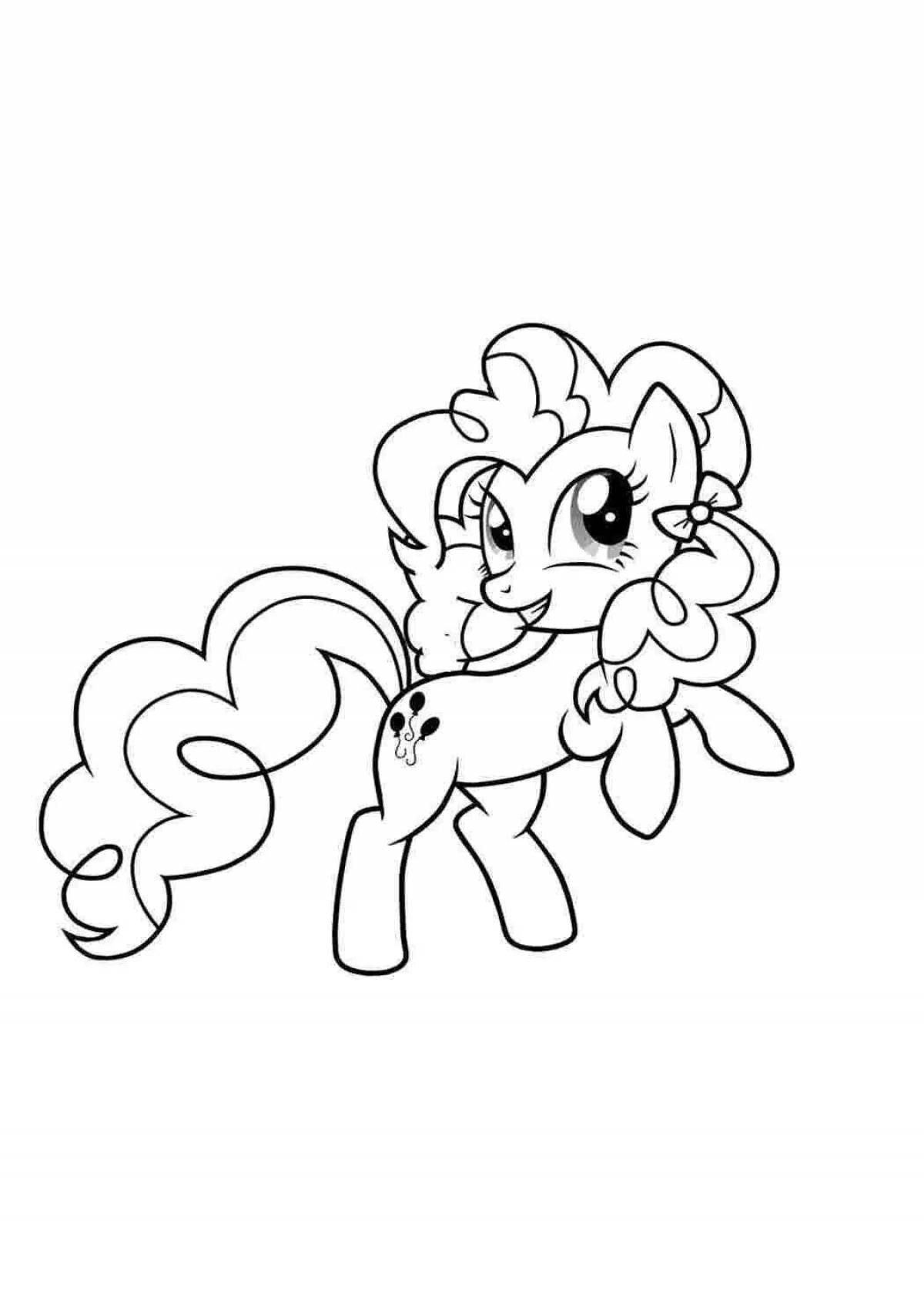 Gorgeous pinkie pie coloring book