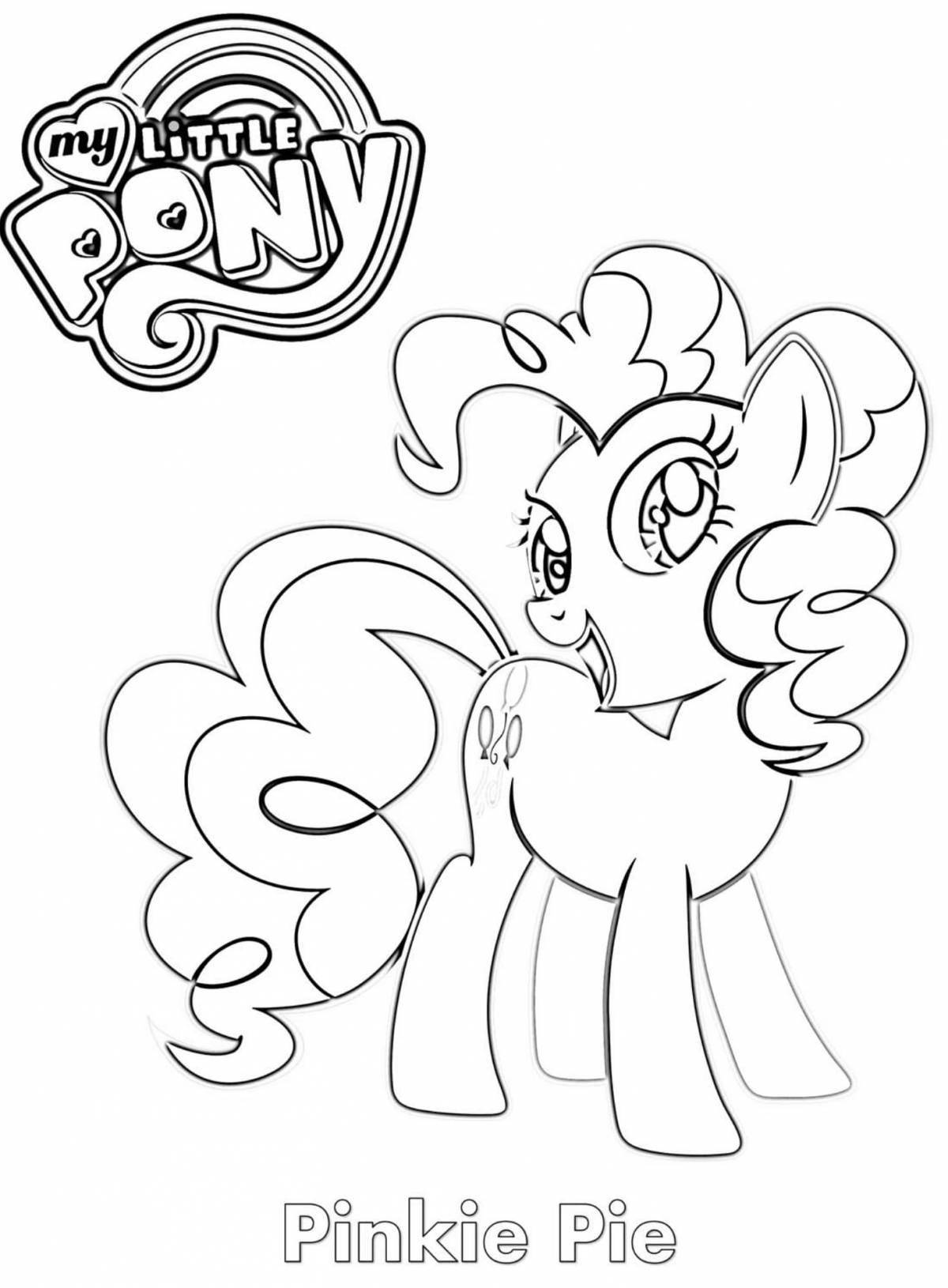 Pinkie Pie holiday coloring book