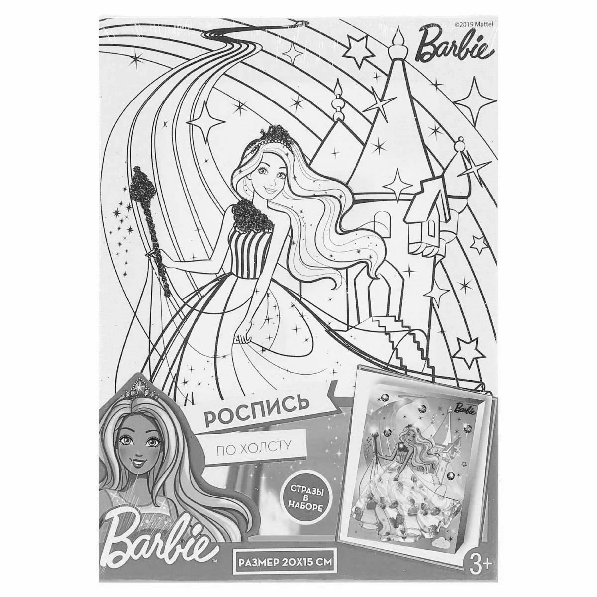 Violent barbie coloring page