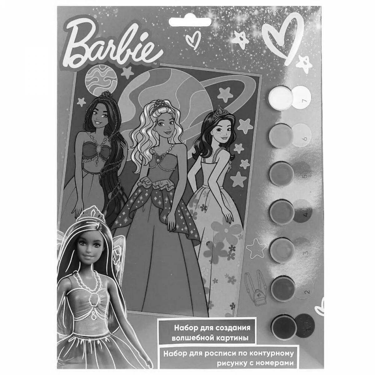 Glamorous barbie coloring book