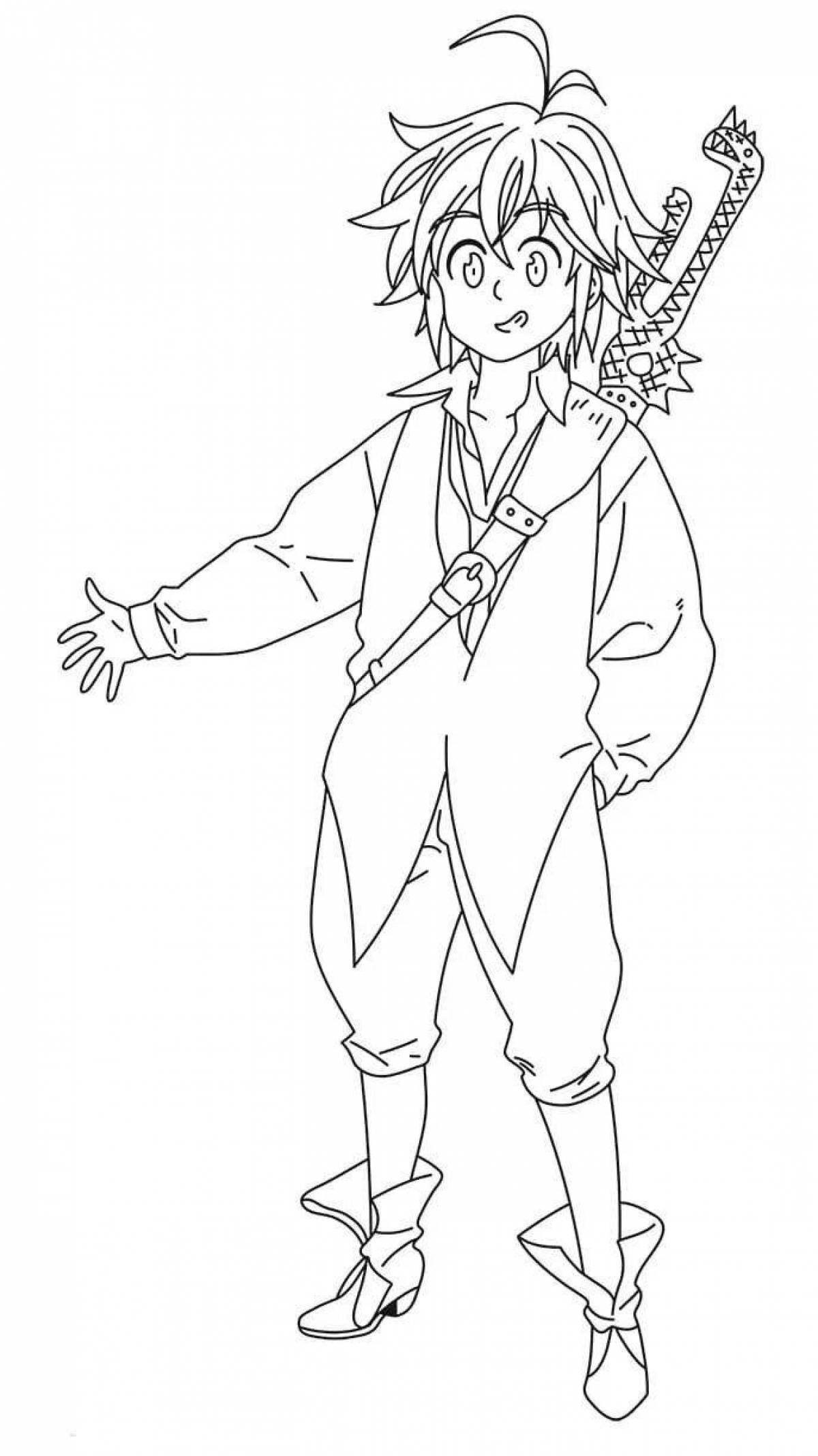 Bold coloring page 7 deadly sins
